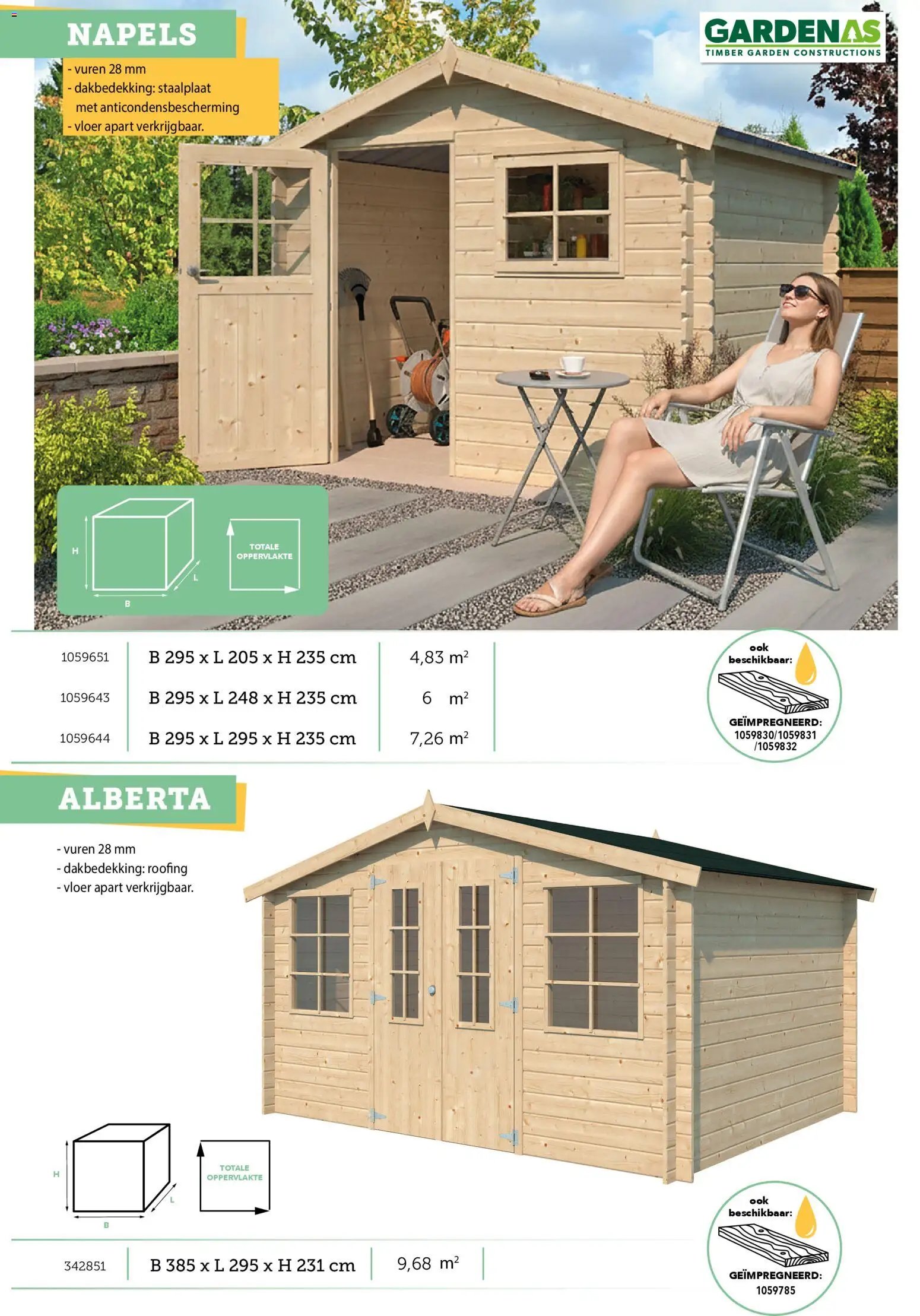 Hubo - Tuinhuis catalogus