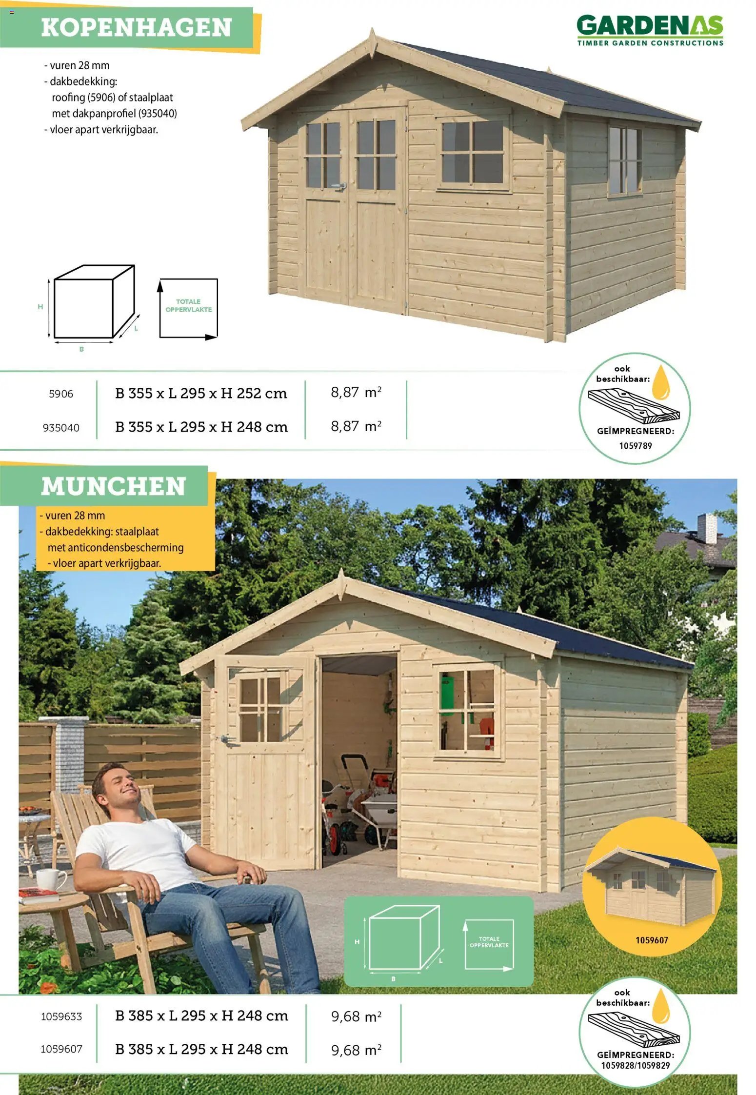 Hubo - Tuinhuis catalogus