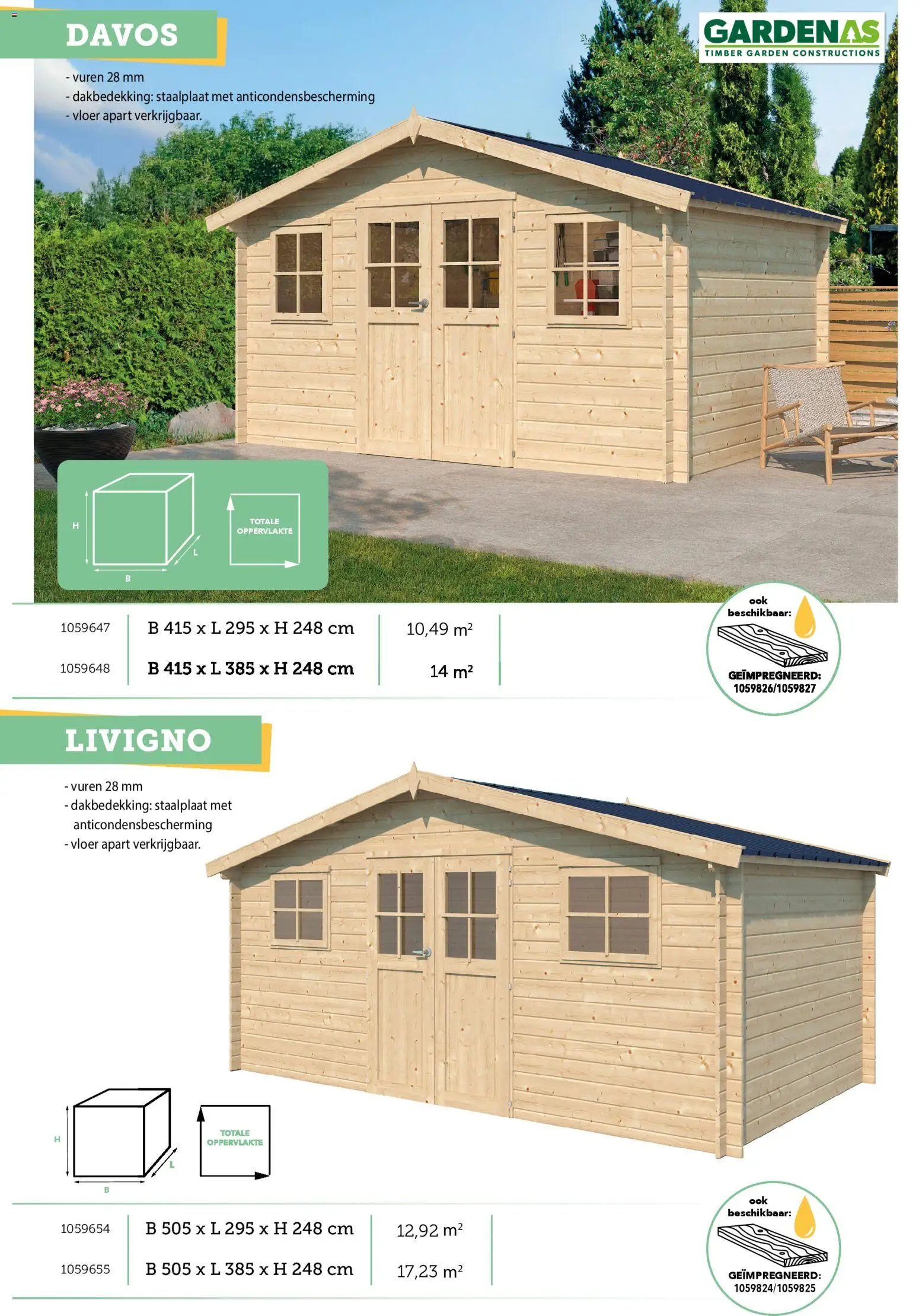 Hubo - Tuinhuis catalogus