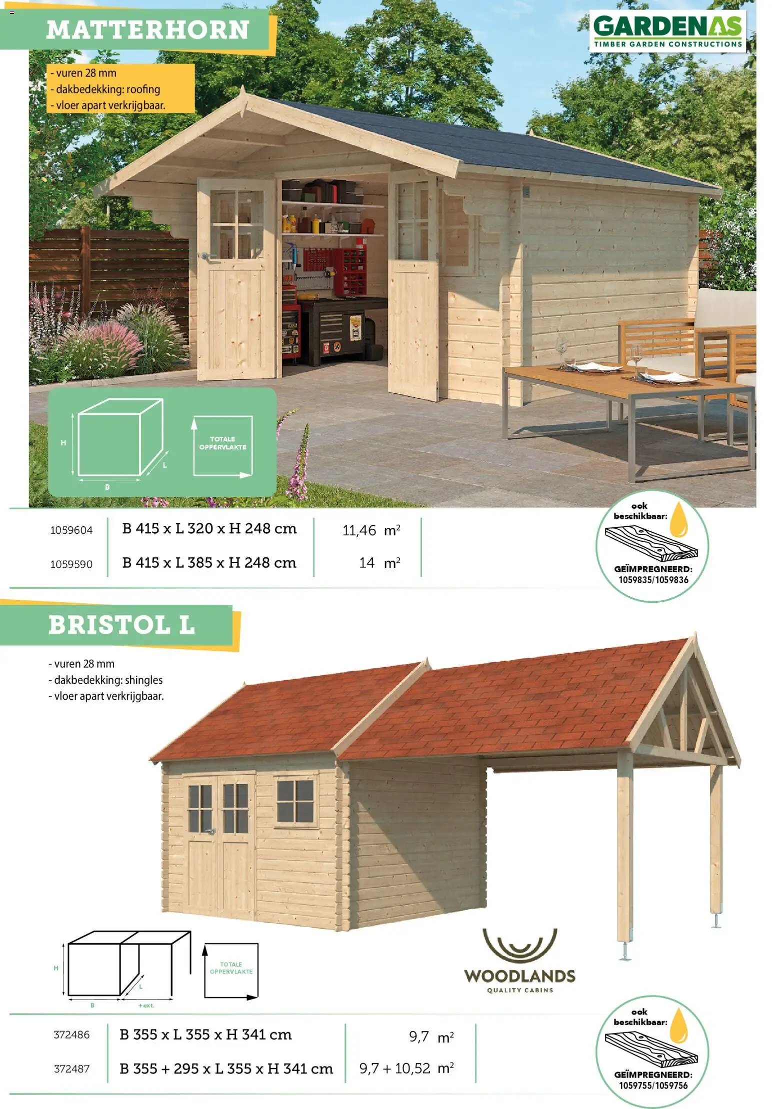 Hubo - Tuinhuis catalogus