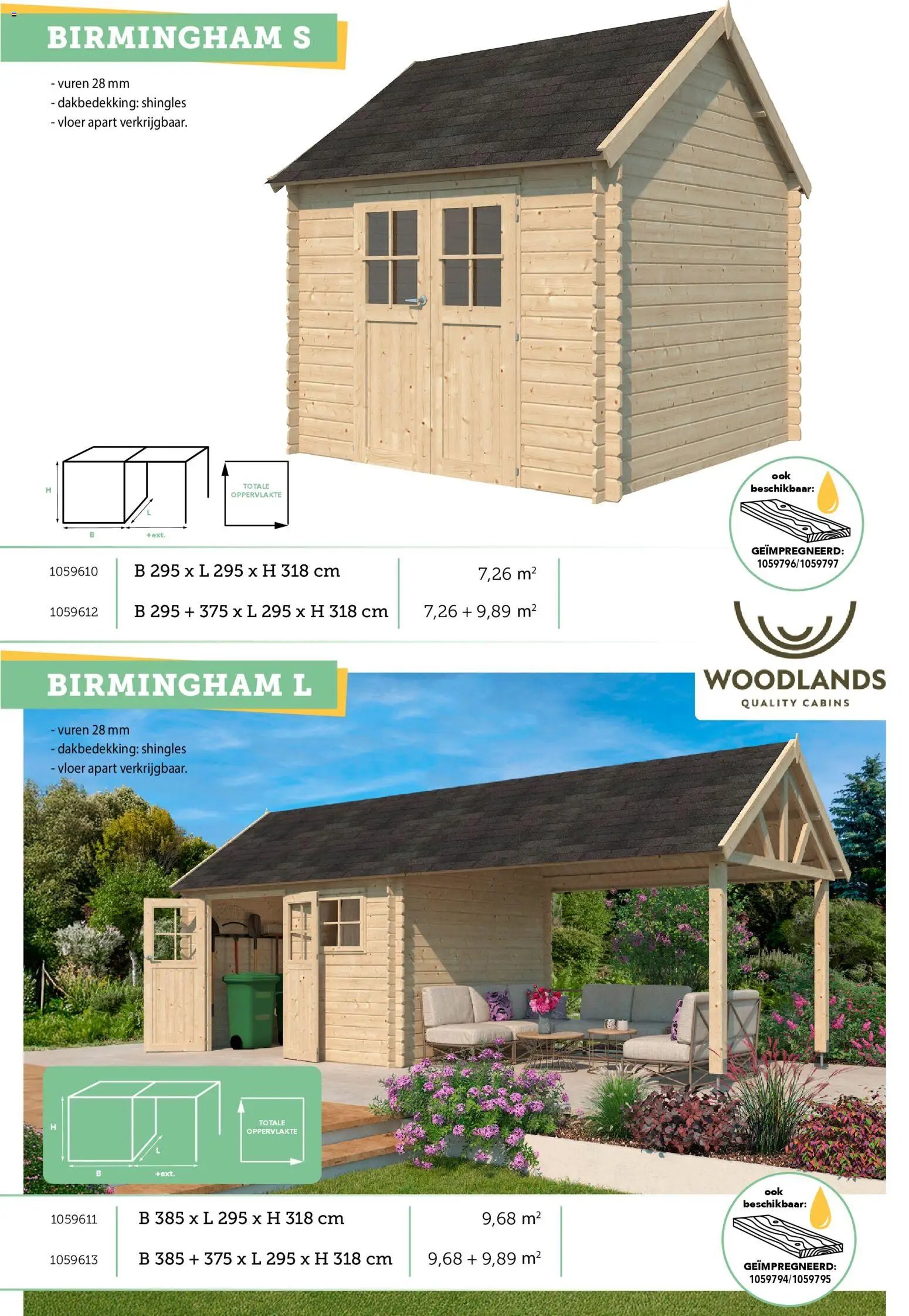 Hubo - Tuinhuis catalogus