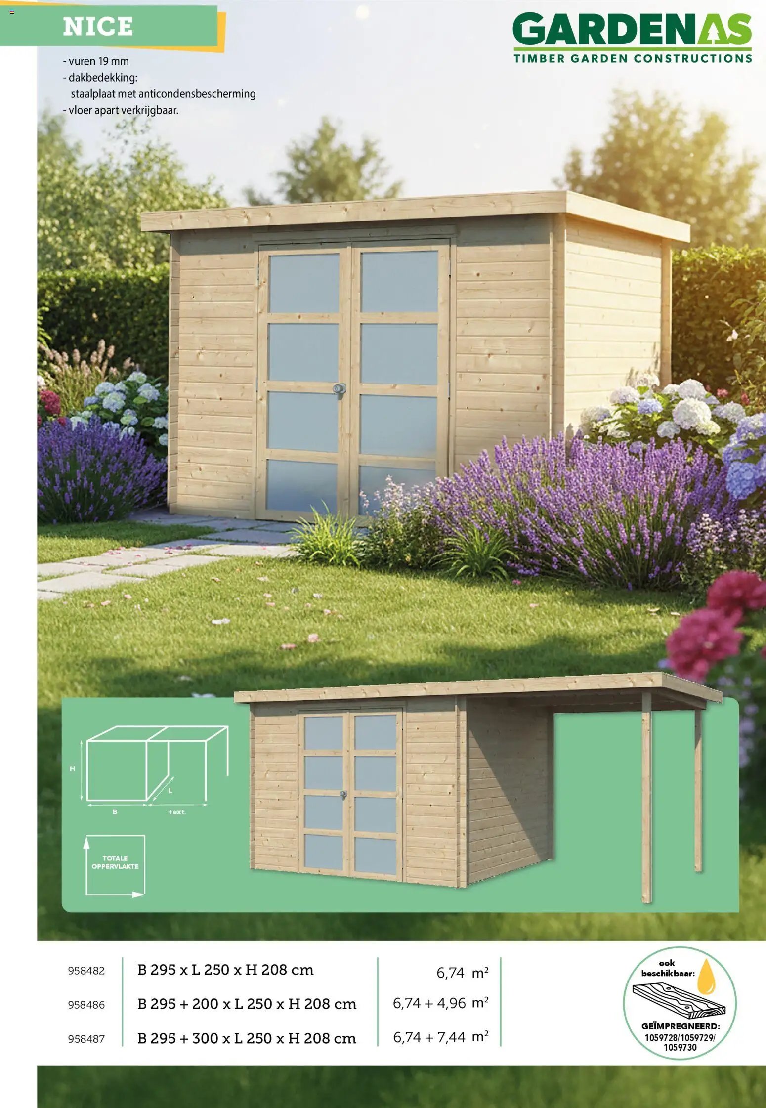 Hubo - Tuinhuis catalogus