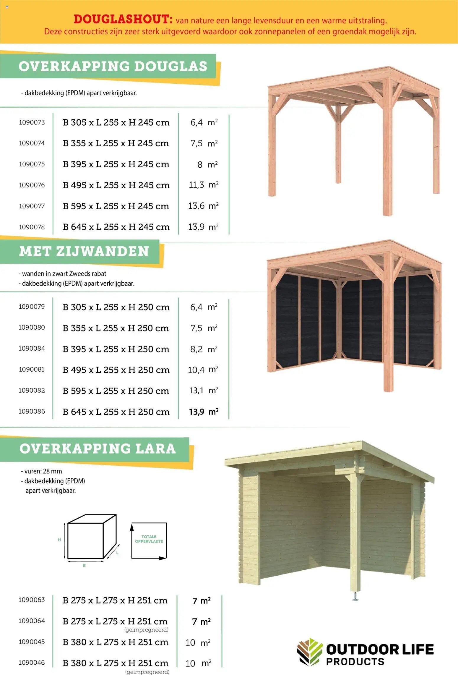 Hubo - Tuinhuis catalogus