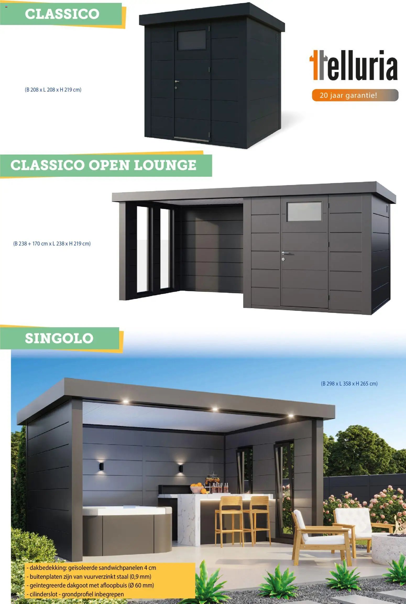 Hubo - Tuinhuis catalogus