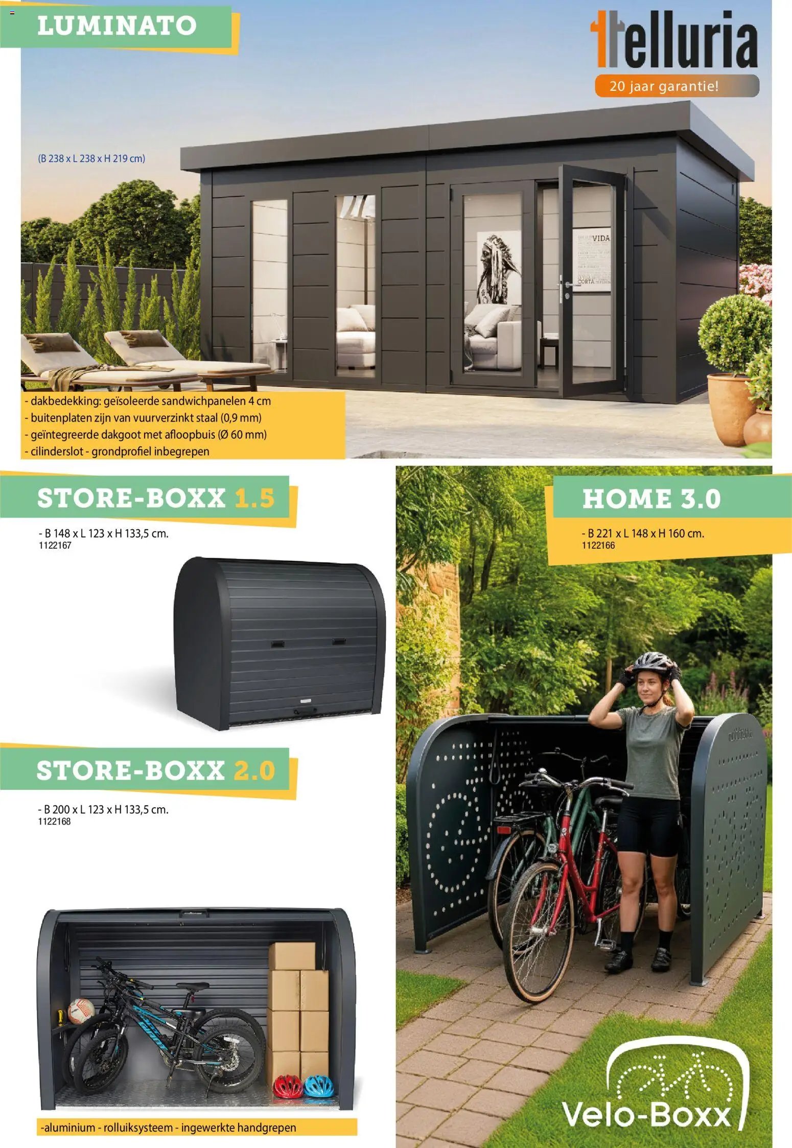 Hubo - Tuinhuis catalogus