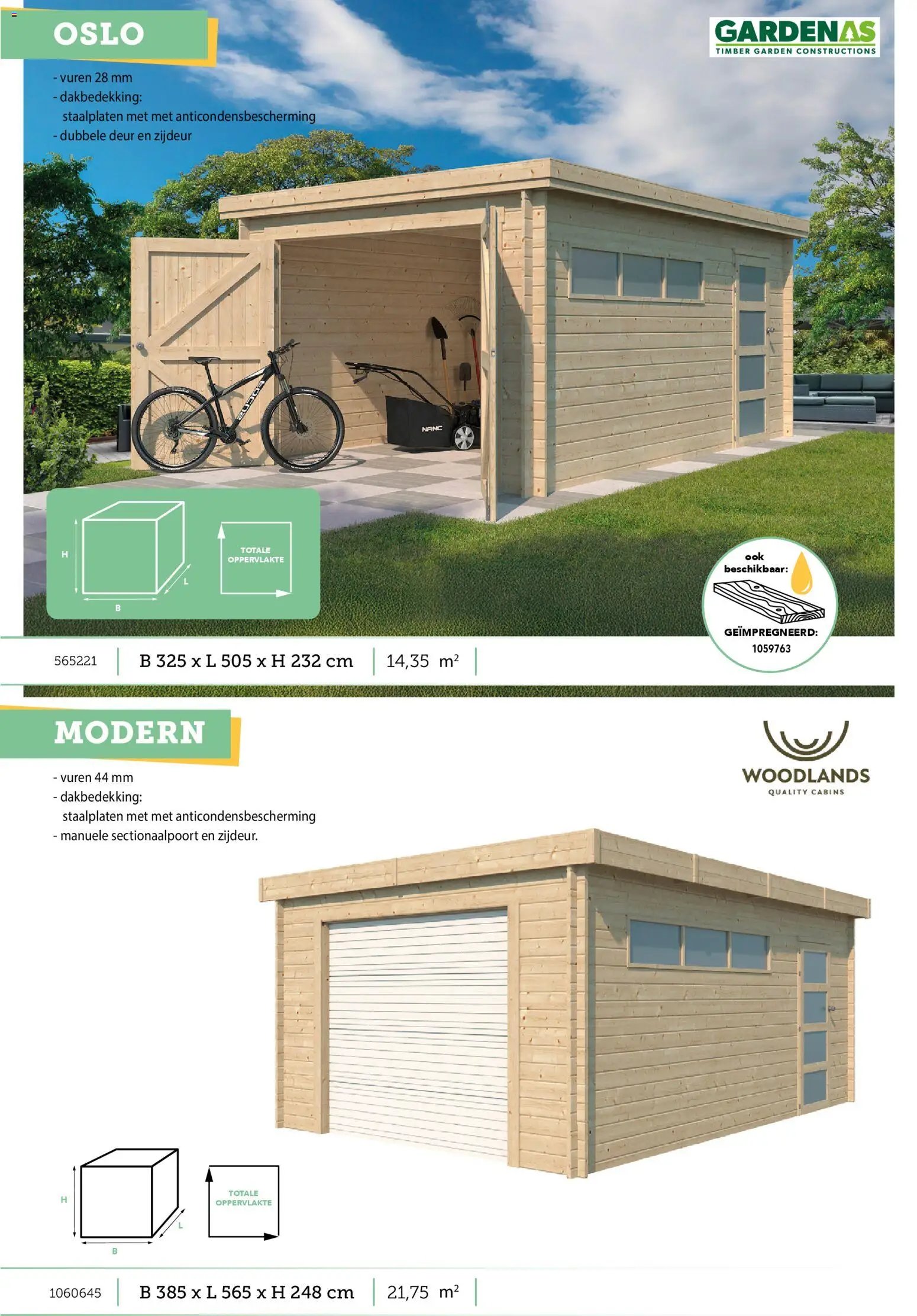 Hubo - Tuinhuis catalogus