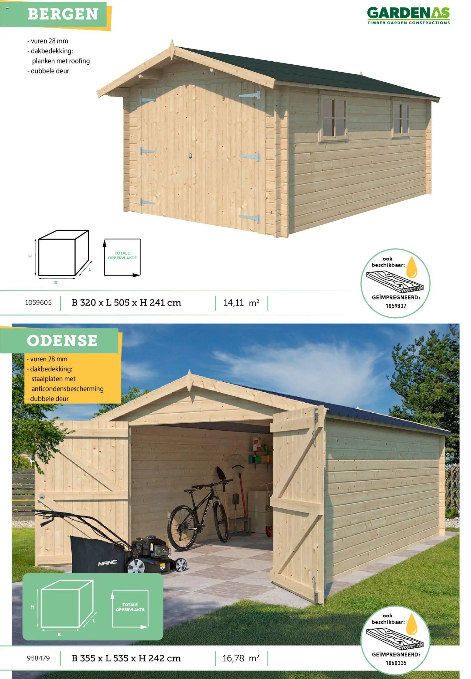 Hubo - Tuinhuis catalogus