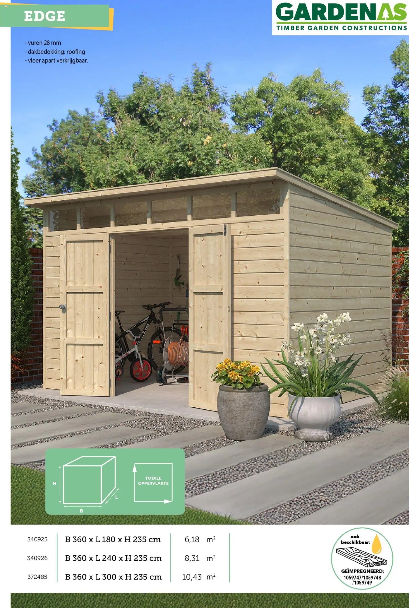 Hubo - Tuinhuis catalogus