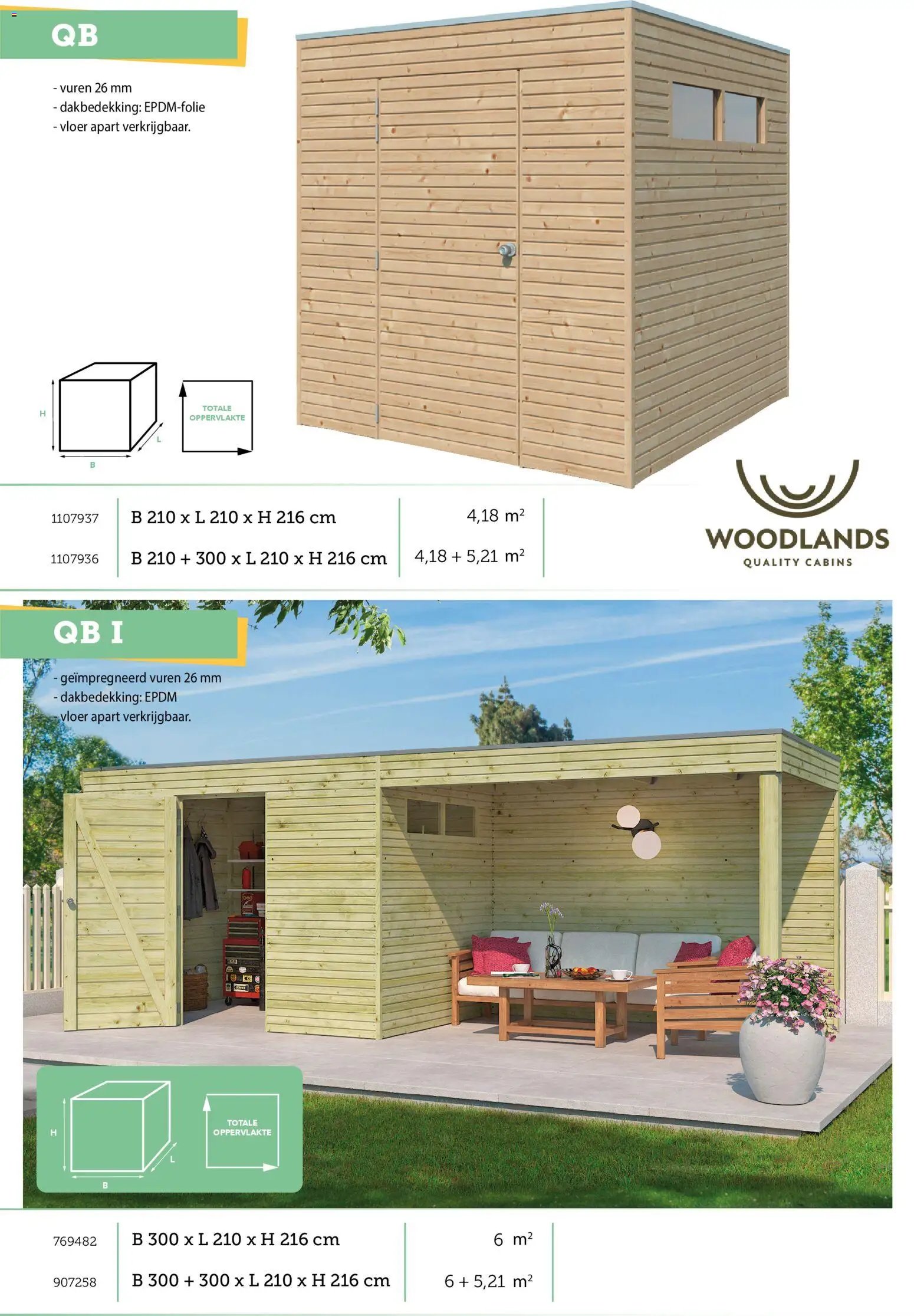Hubo - Tuinhuis catalogus