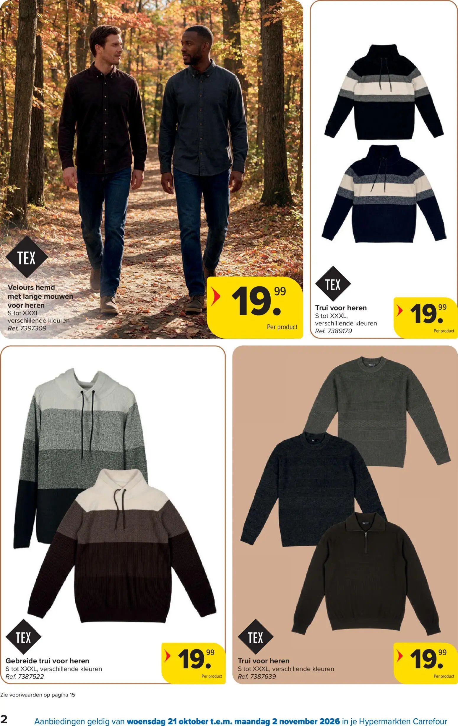 Carrefour Gekleed voor de herfst