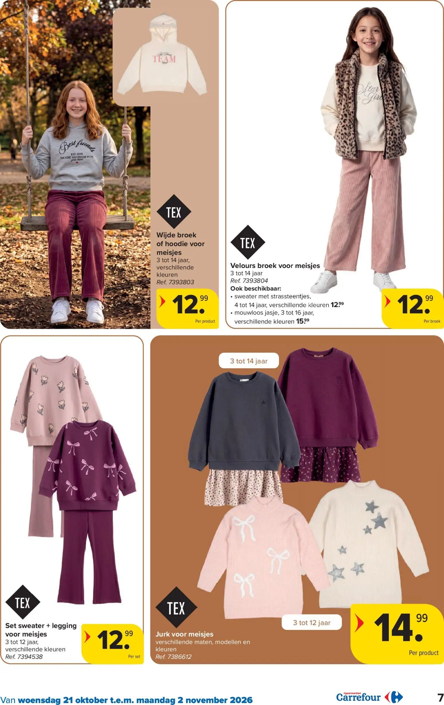 Carrefour Gekleed voor de herfst