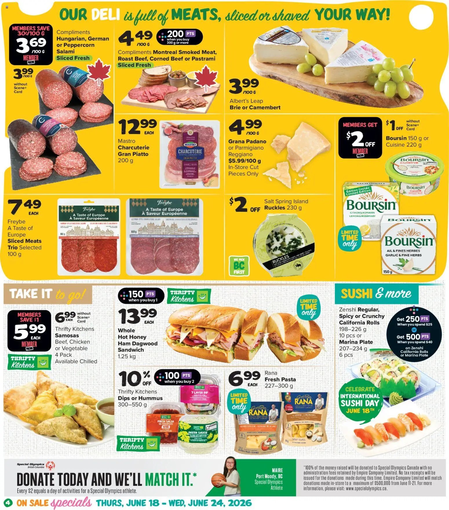 Thrifty Foods weekly flyer / circulaire