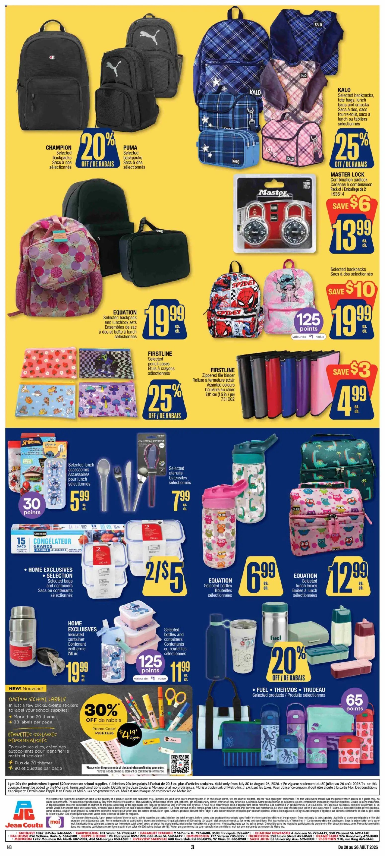 Jean Coutu - School Booklet