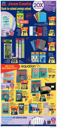 Jean Coutu - School Booklet