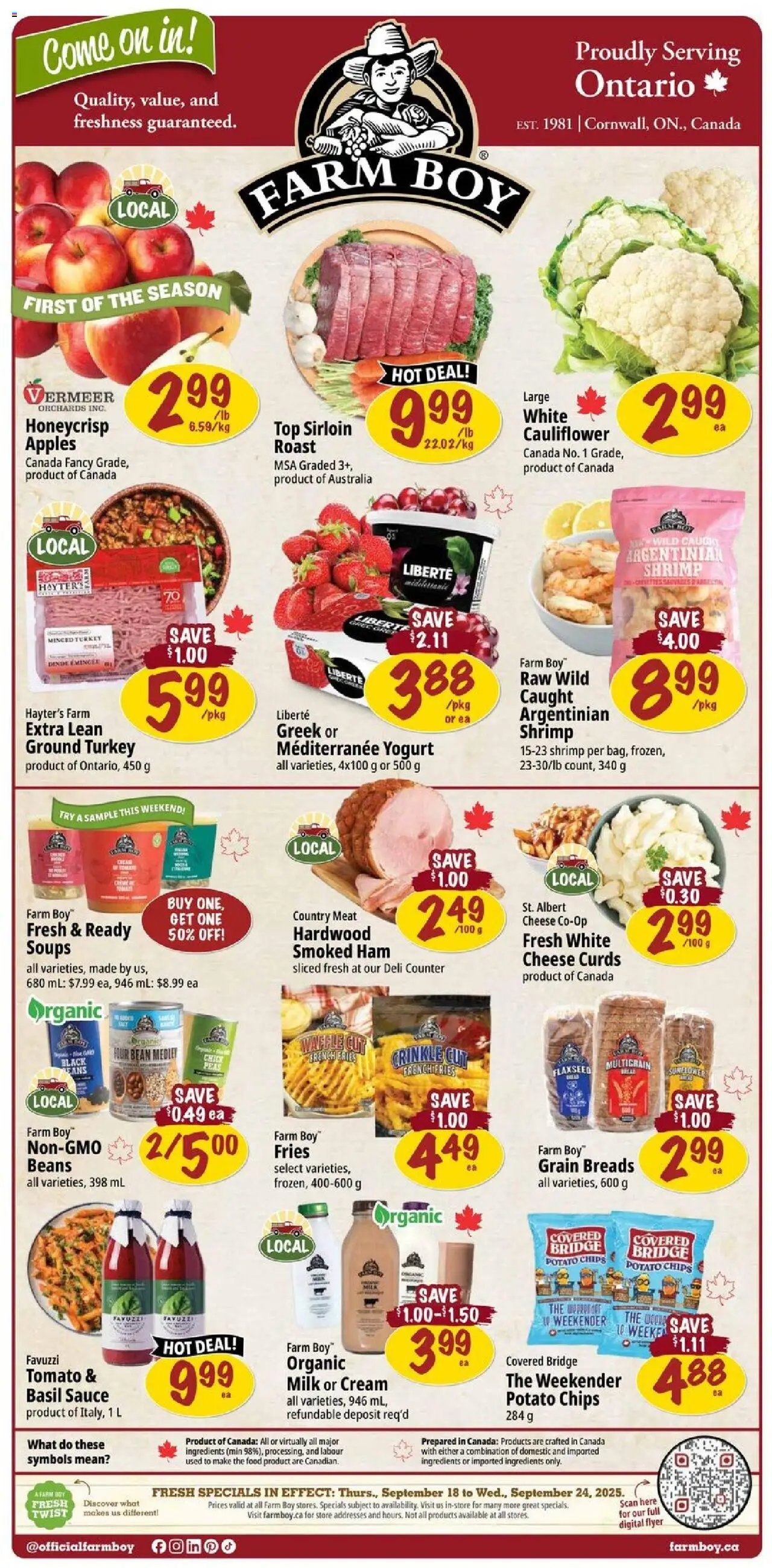Farm Boy weekly flyer / circulaire