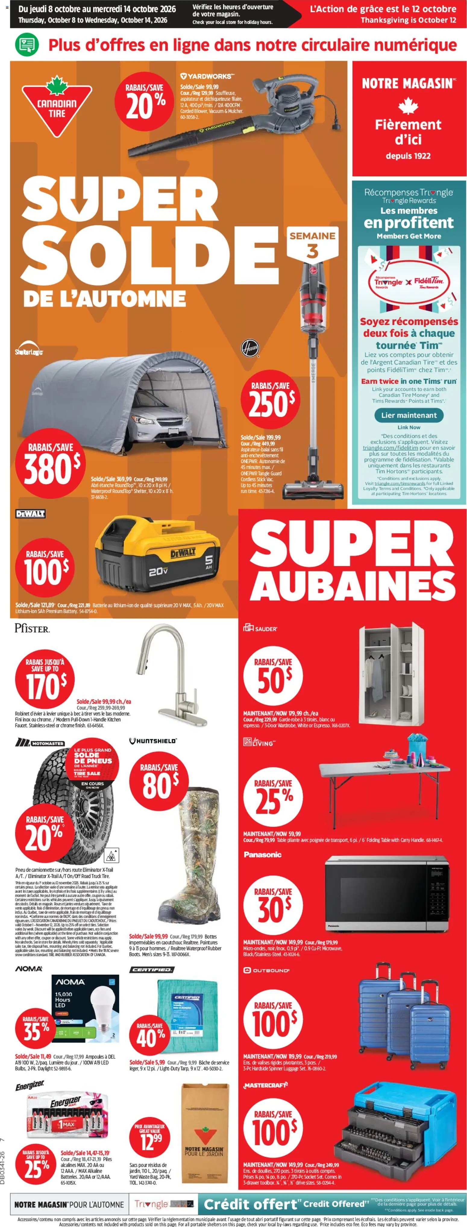 Canadian Tire circulaire