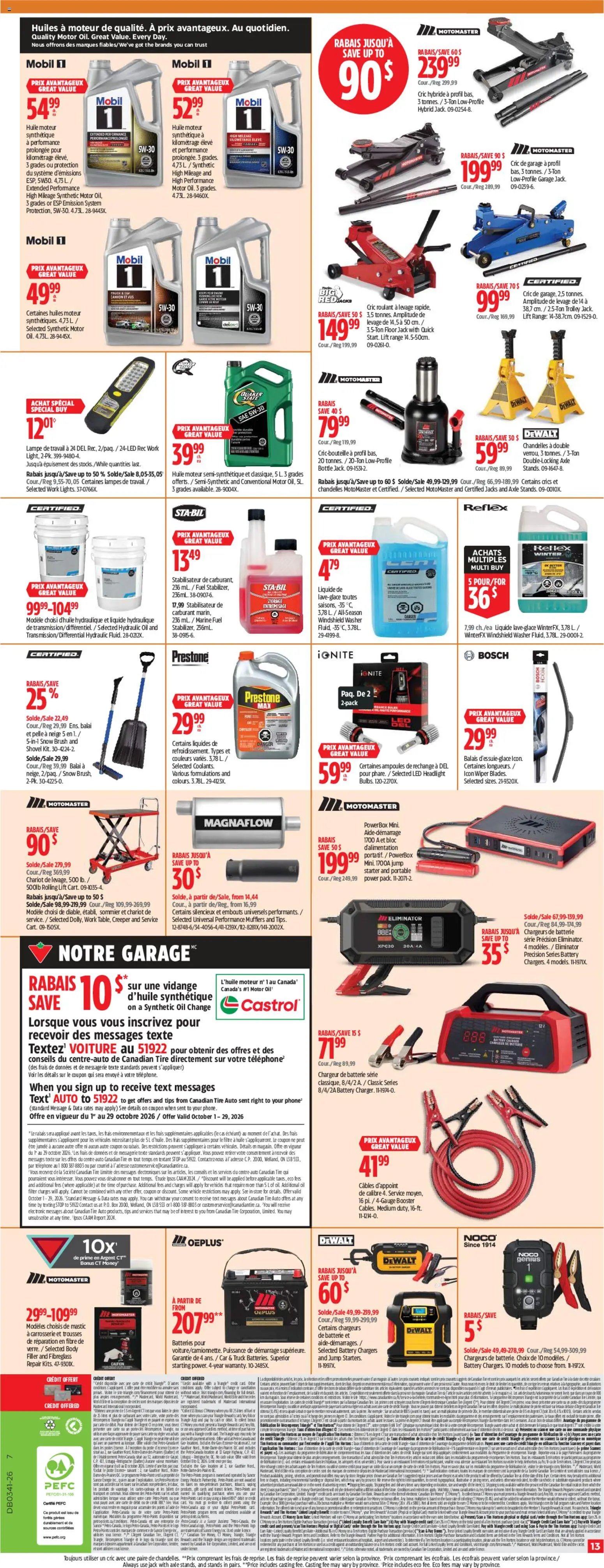 Canadian Tire circulaire