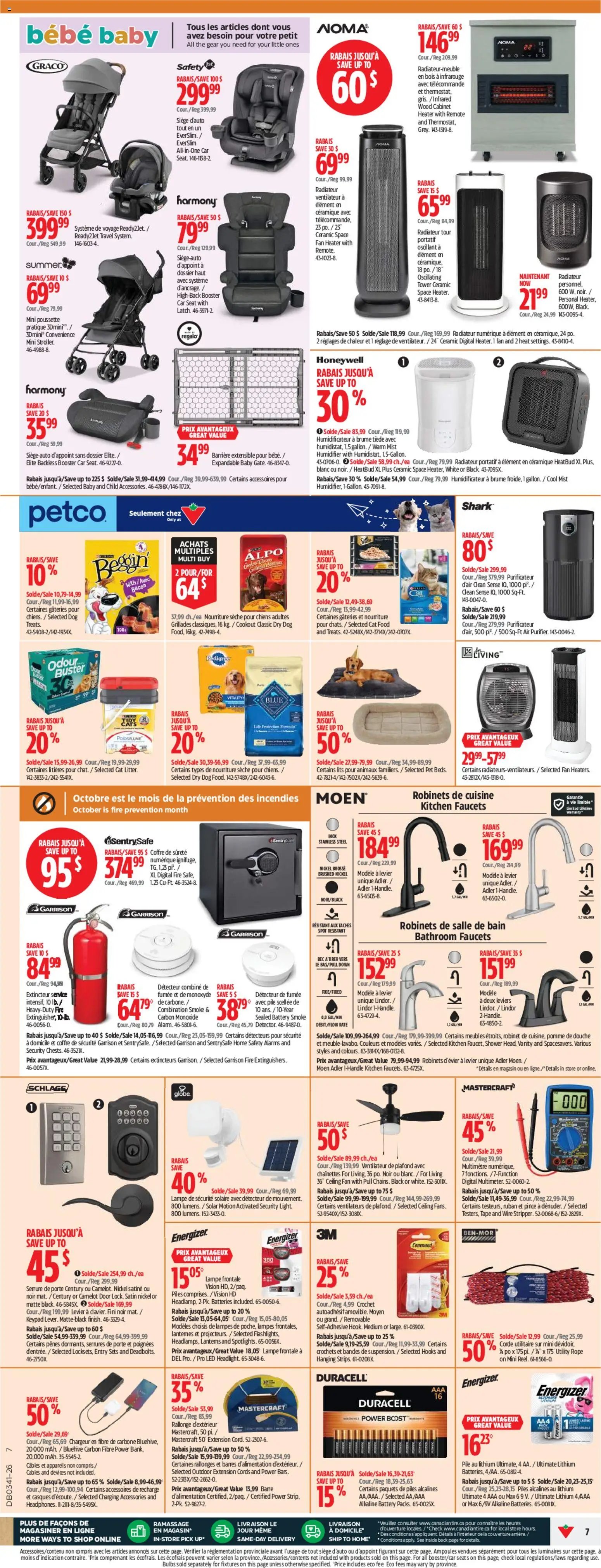 Canadian Tire circulaire