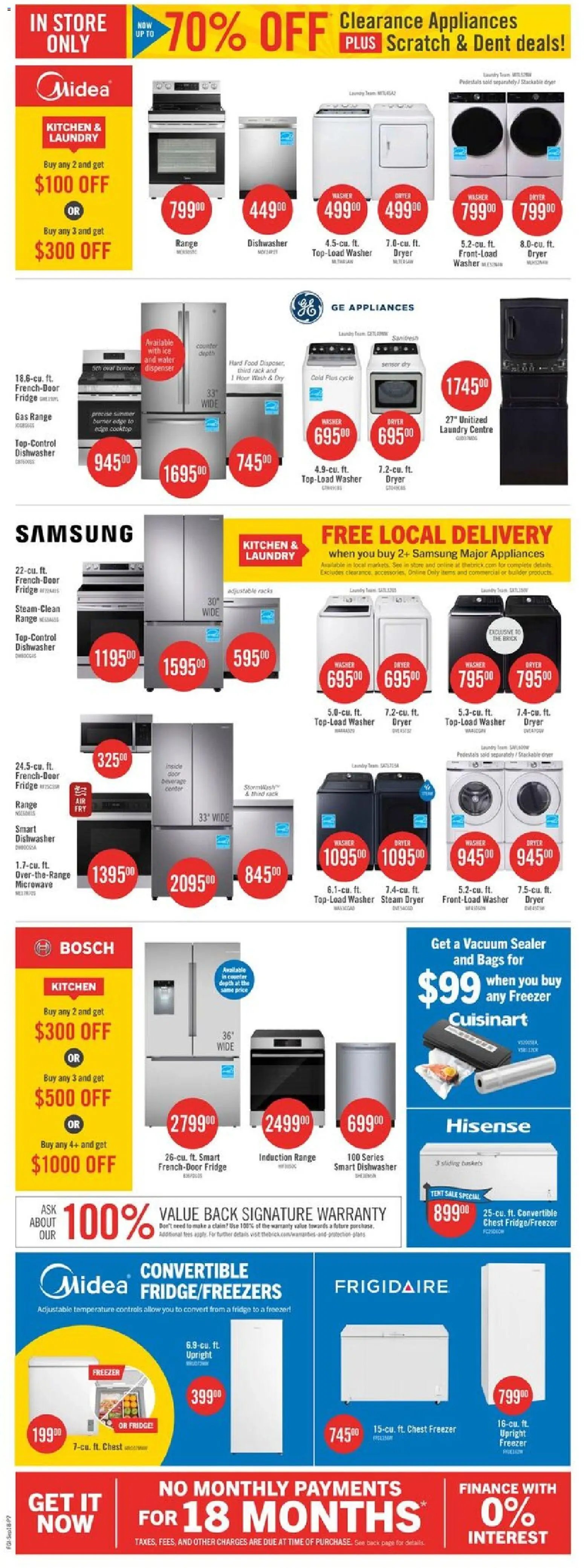 The Brick weekly flyer / circulaire
