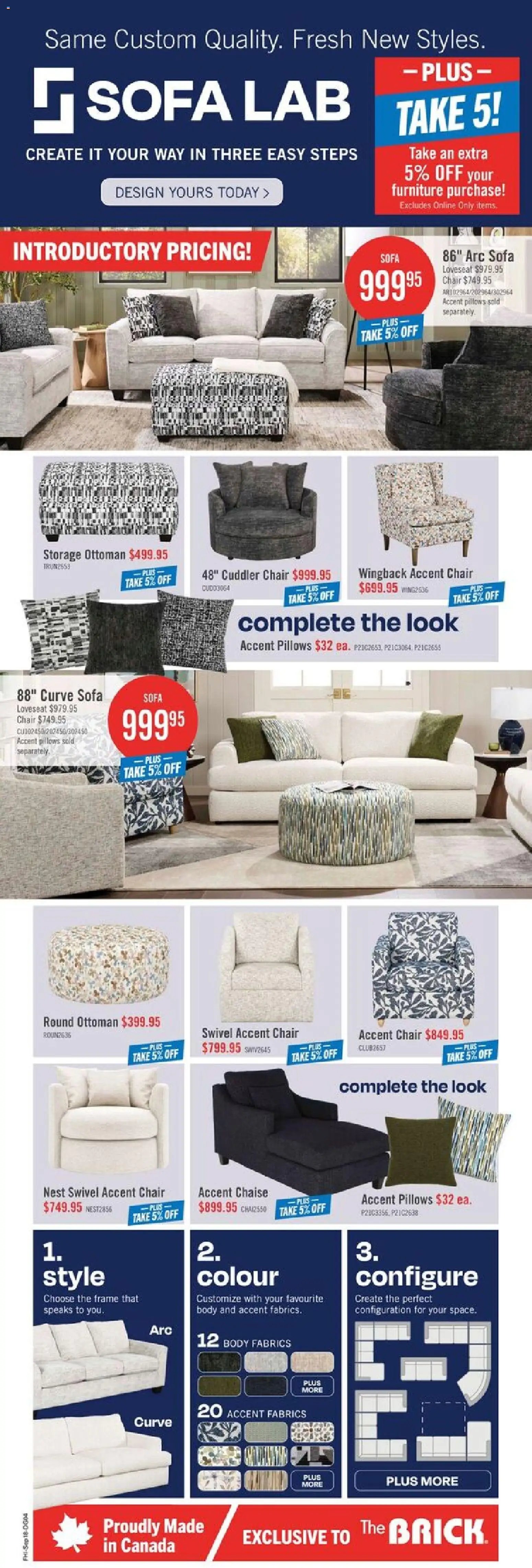 The Brick weekly flyer / circulaire