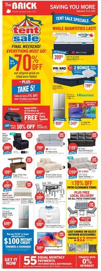 The Brick weekly flyer / circulaire