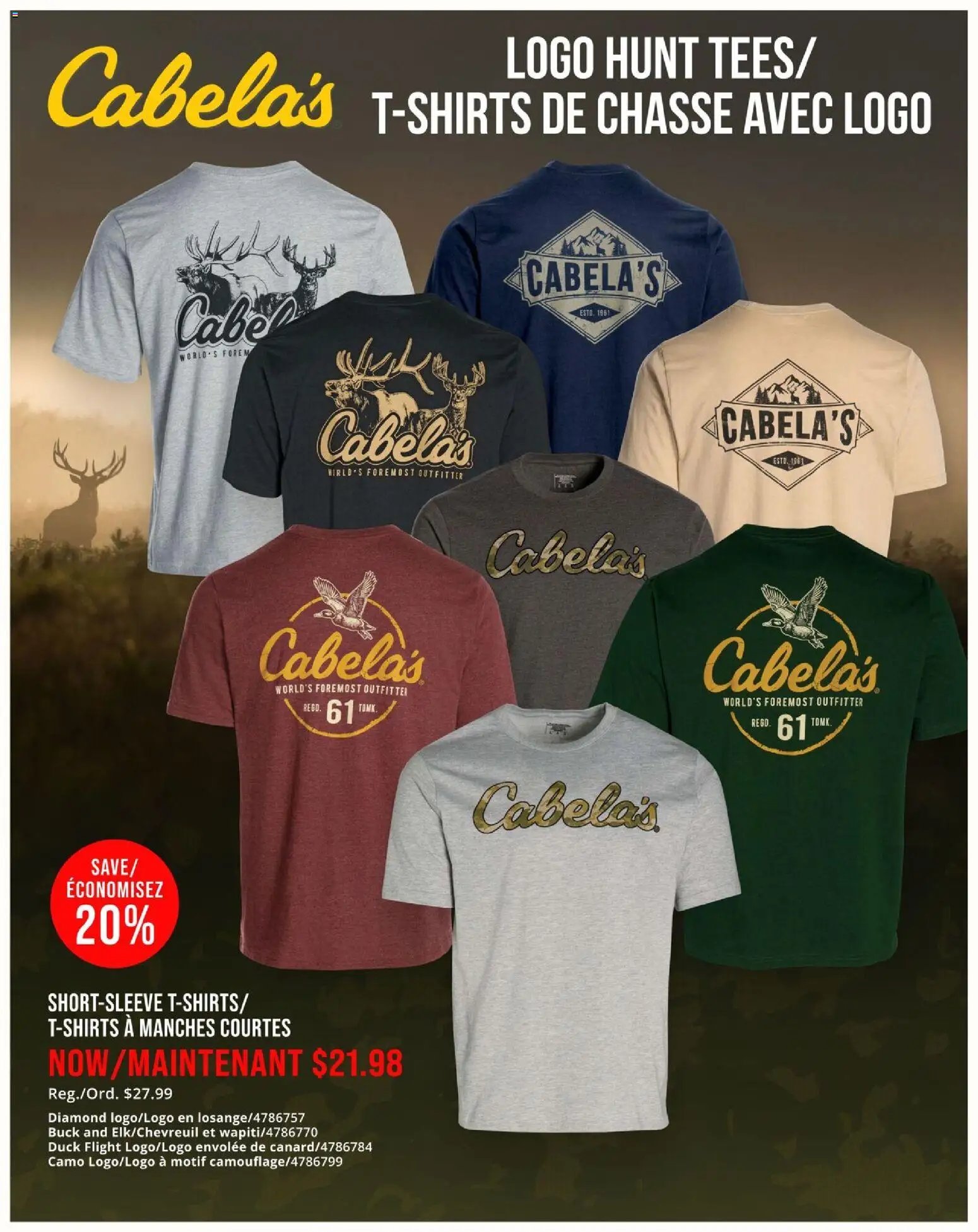 Cabelas weekly flyer / circulaire