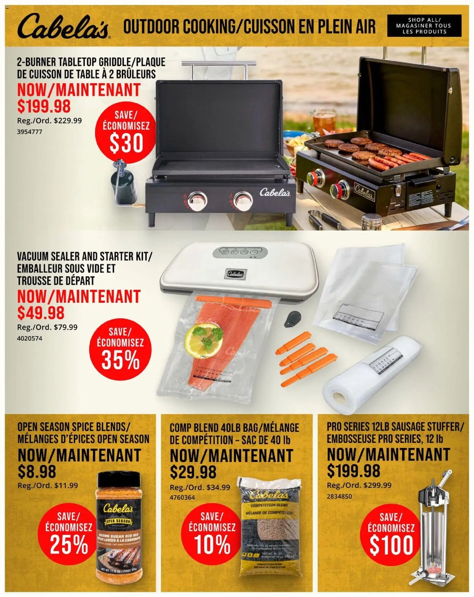 Cabelas weekly flyer / circulaire