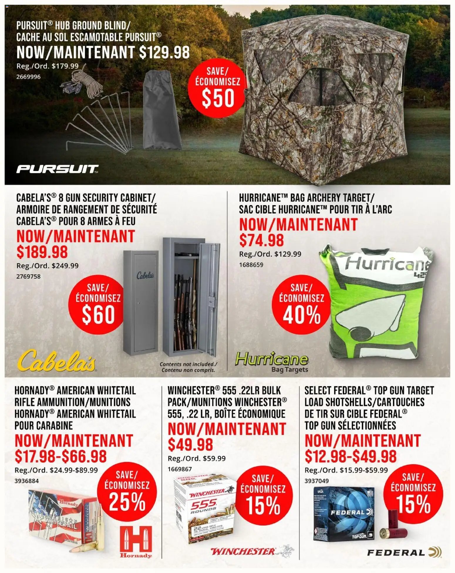 Cabelas weekly flyer / circulaire