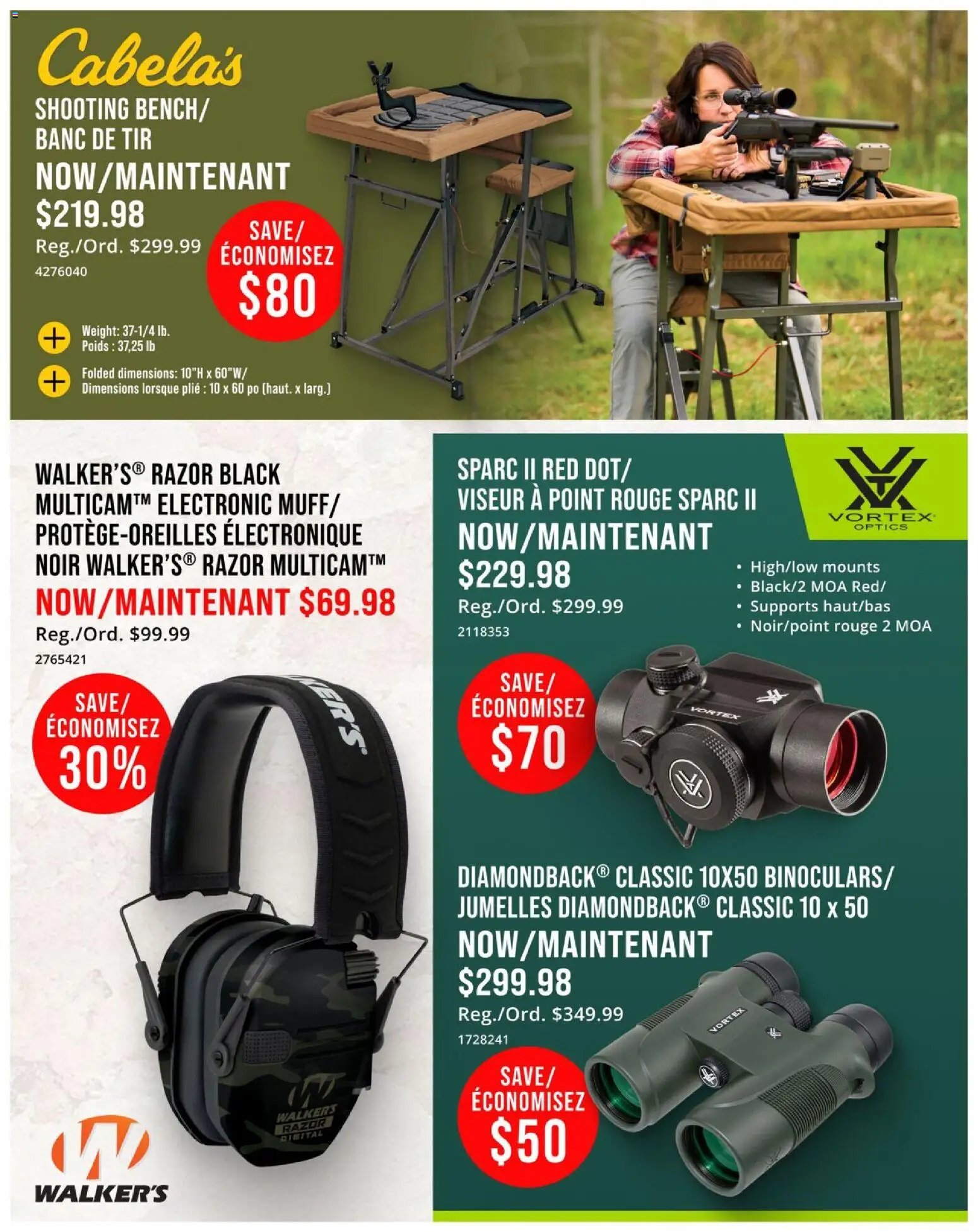 Cabelas weekly flyer / circulaire