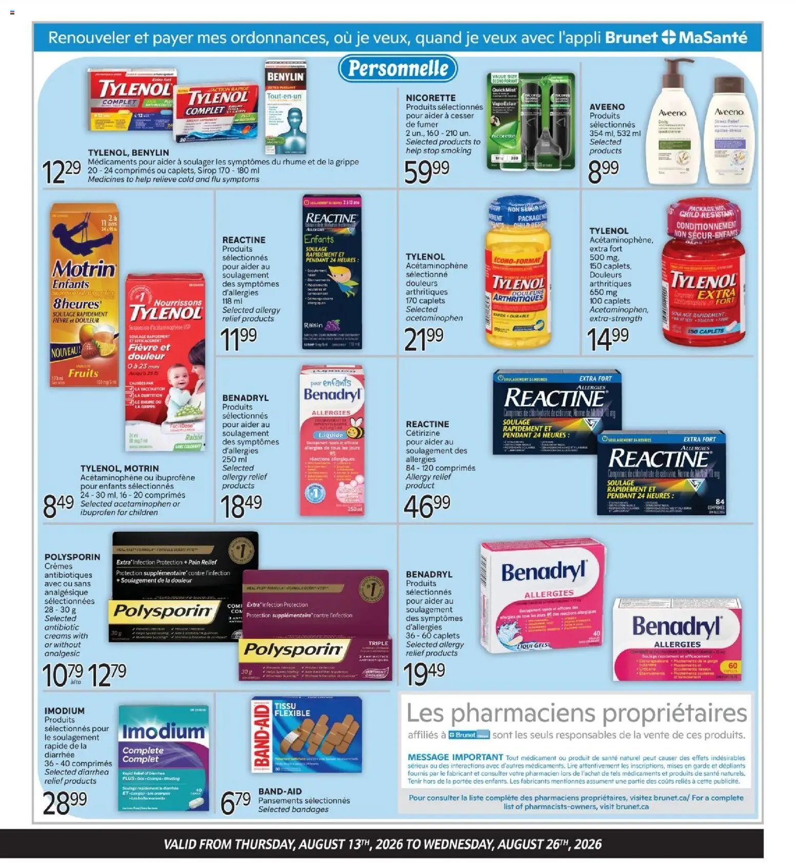 Brunet flyer - Clinique