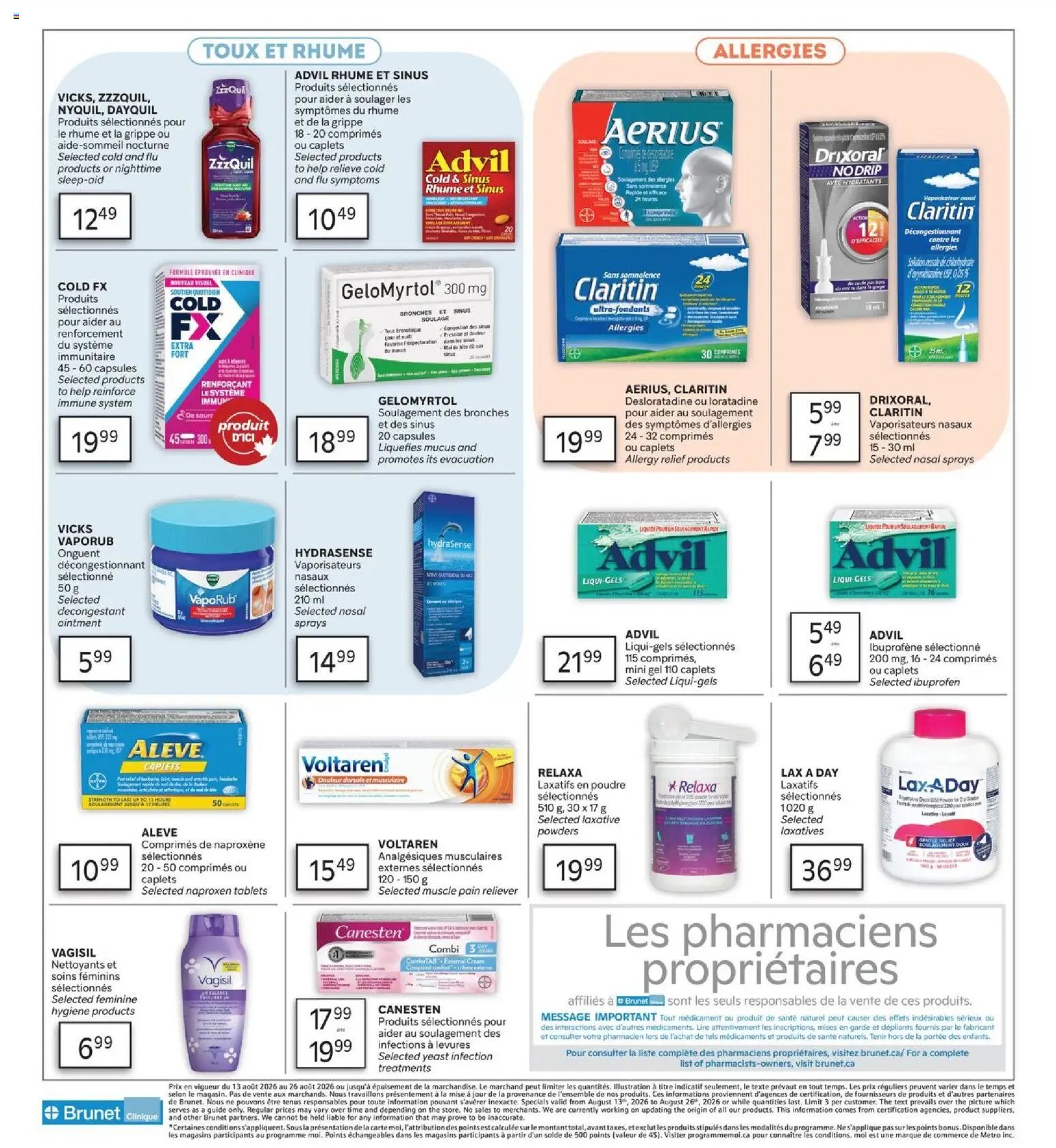 Brunet flyer - Clinique