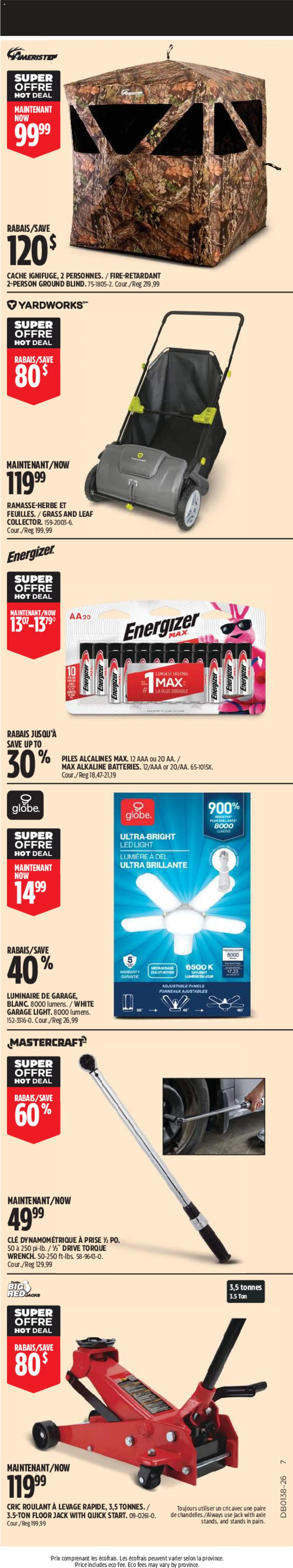 Canadian Tire circulaire - Grand solde rouge