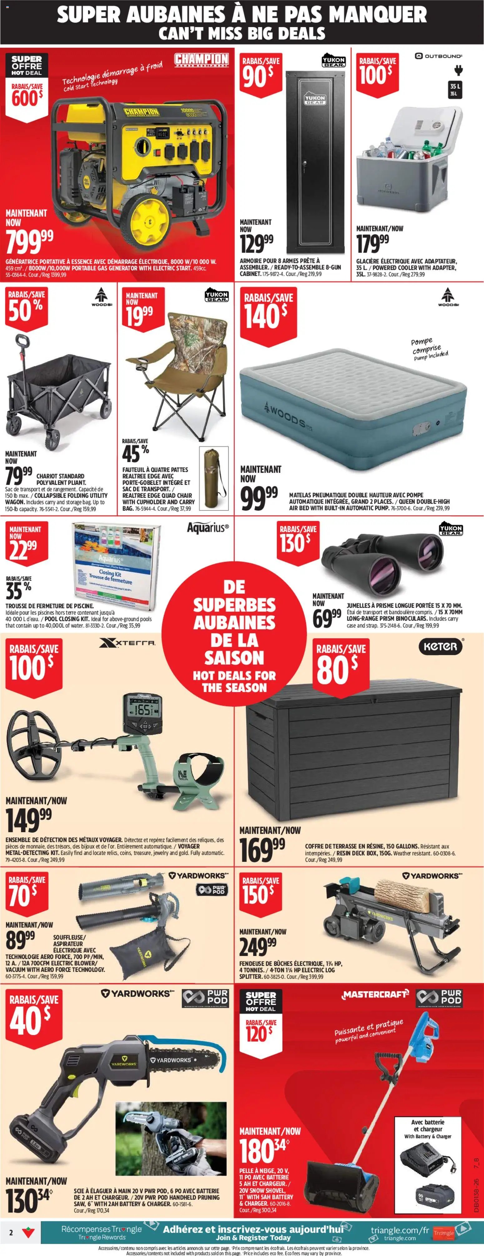Canadian Tire circulaire - Grand solde rouge
