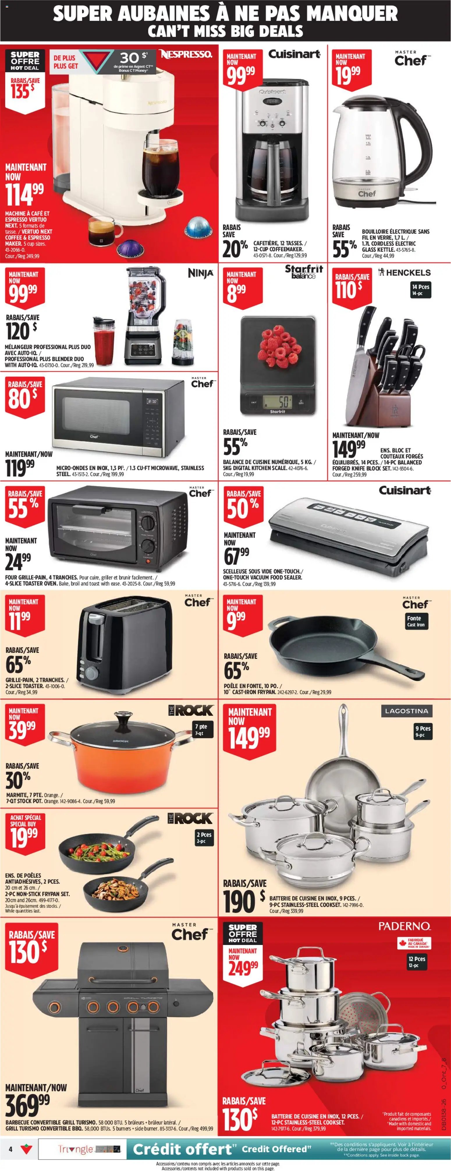 Canadian Tire circulaire - Grand solde rouge