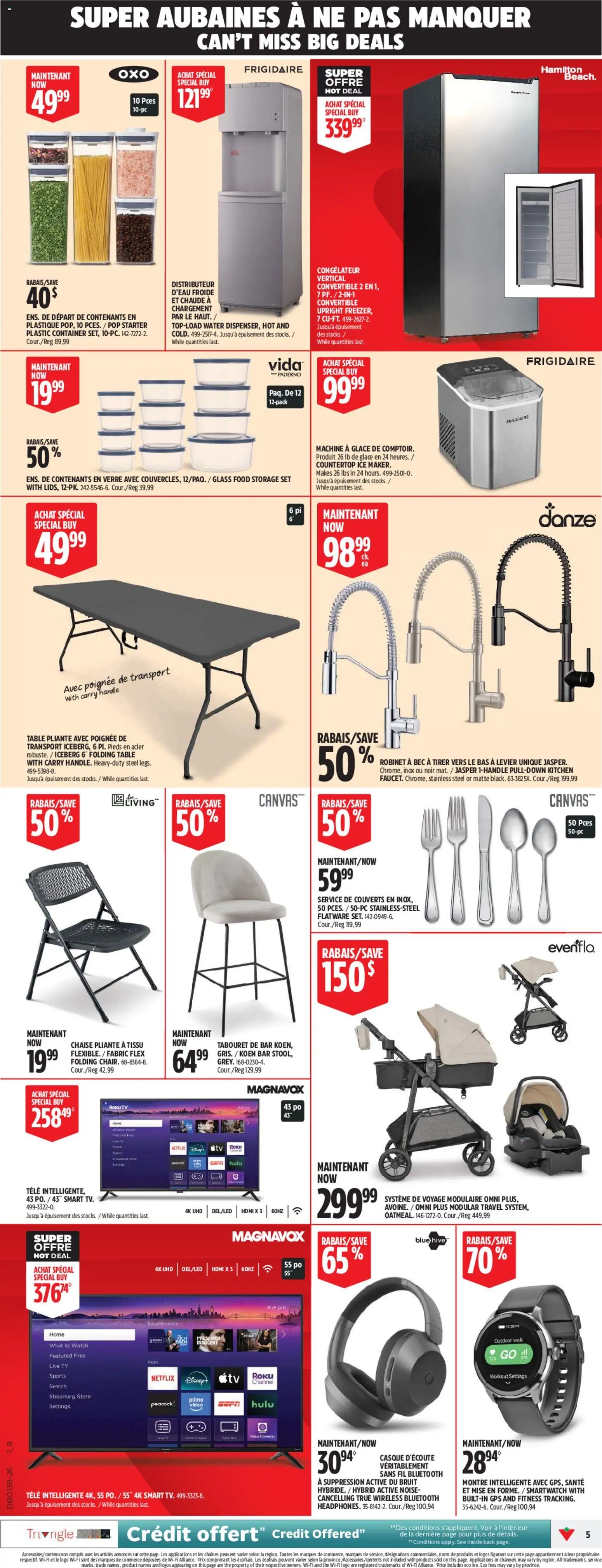 Canadian Tire circulaire - Grand solde rouge