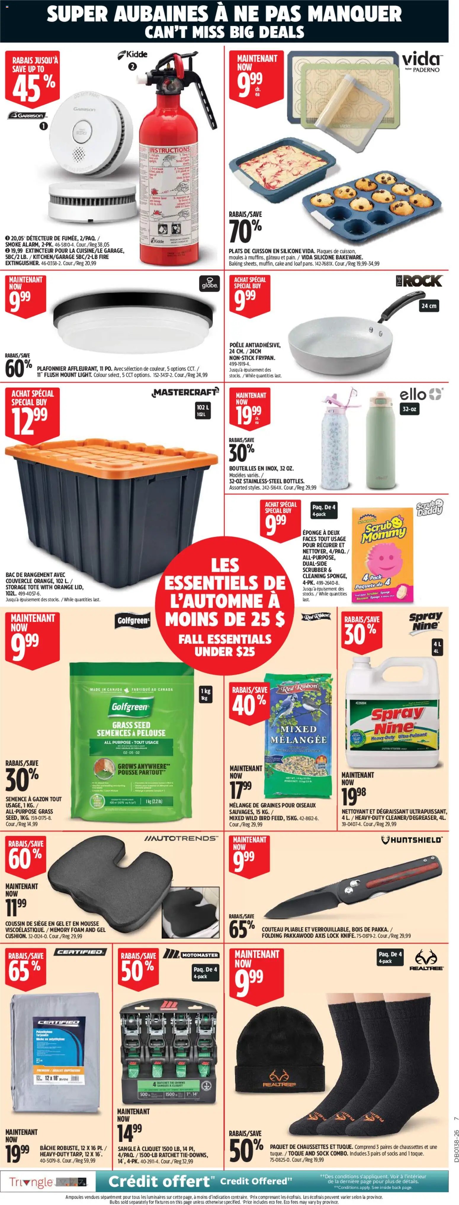 Canadian Tire circulaire - Grand solde rouge