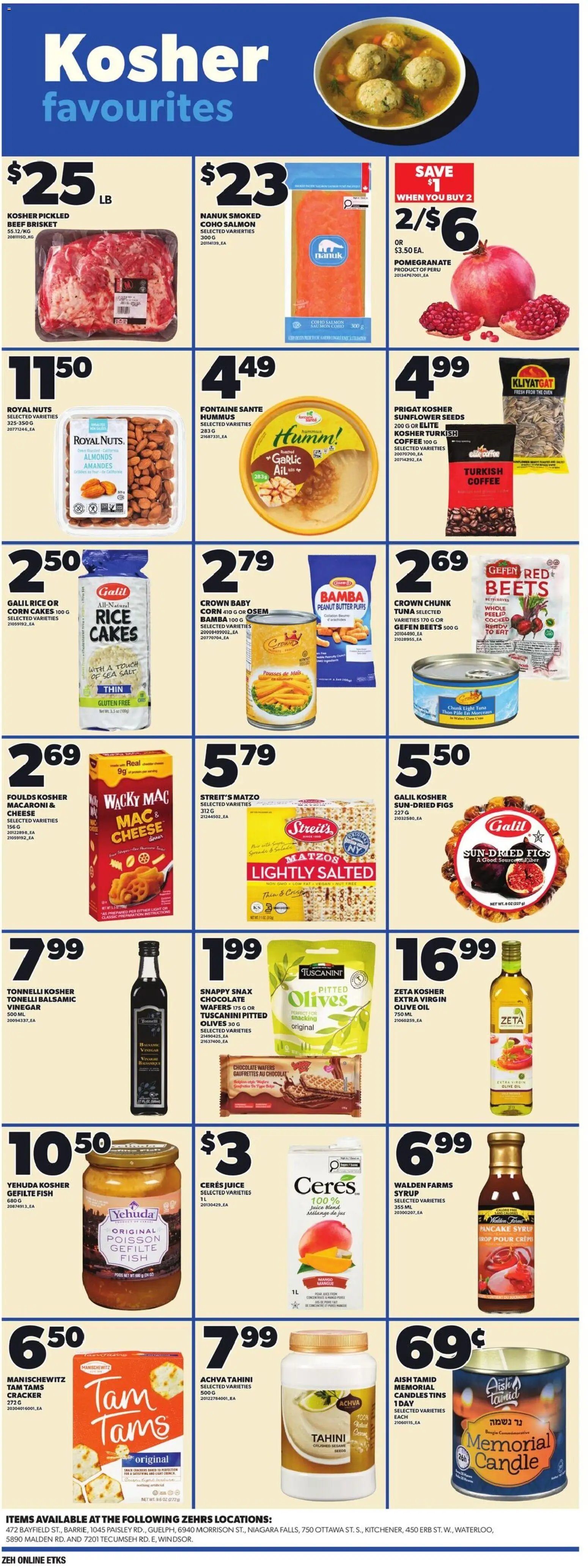 Zehrs weekly flyer / circulaire