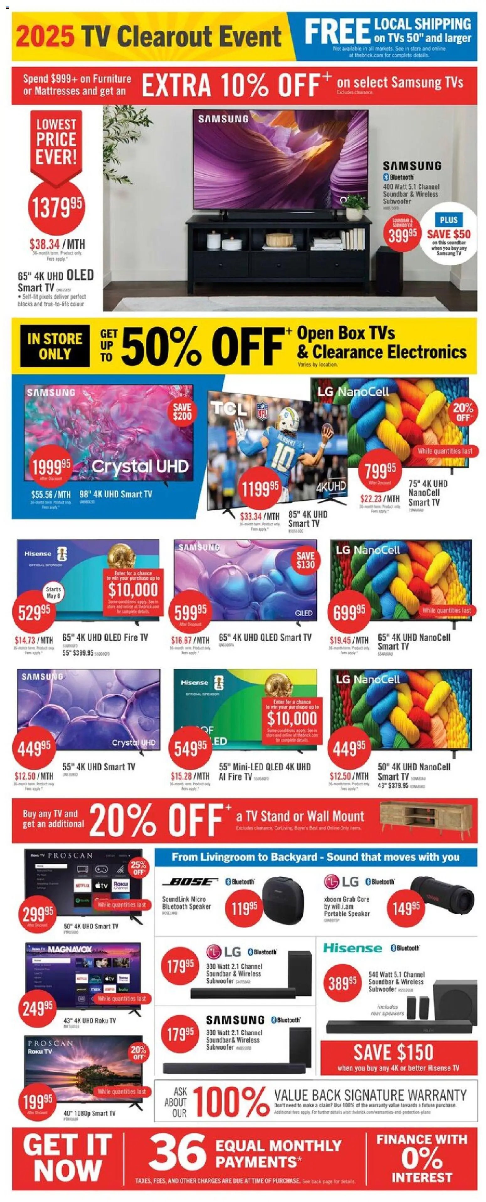 The Brick - Electronics flyer