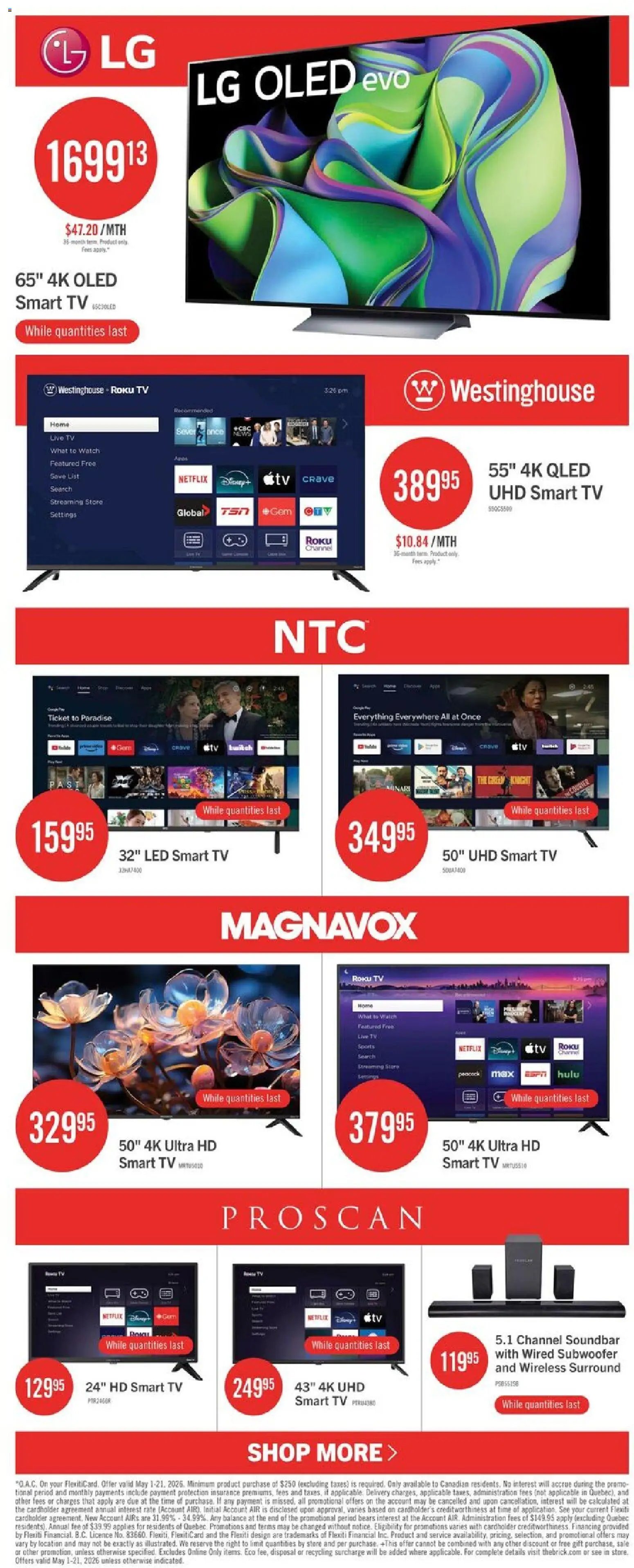 The Brick - Electronics flyer