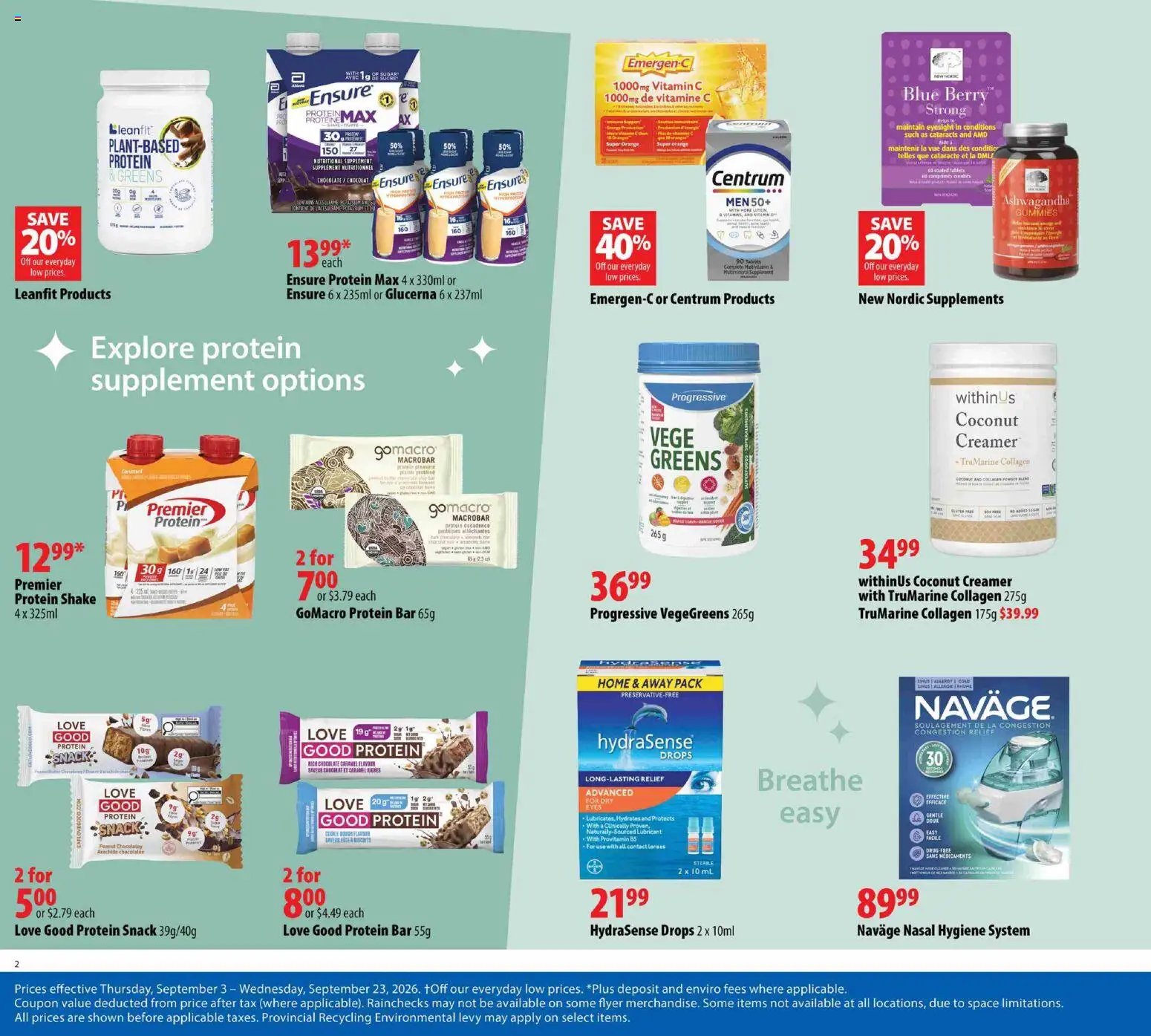 London Drugs flyer - Healthy Savings Event