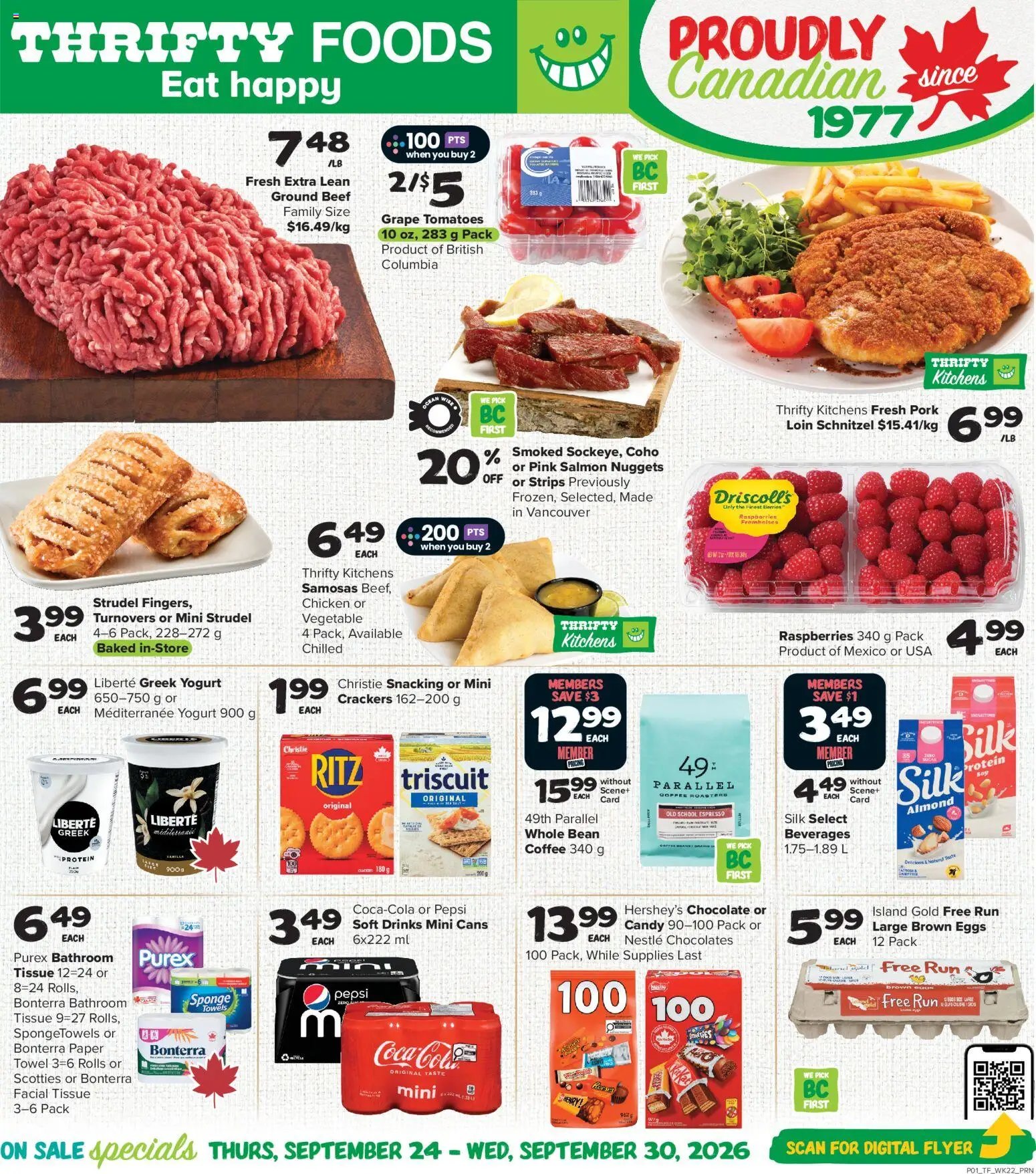 Thrifty Foods weekly flyer / circulaire