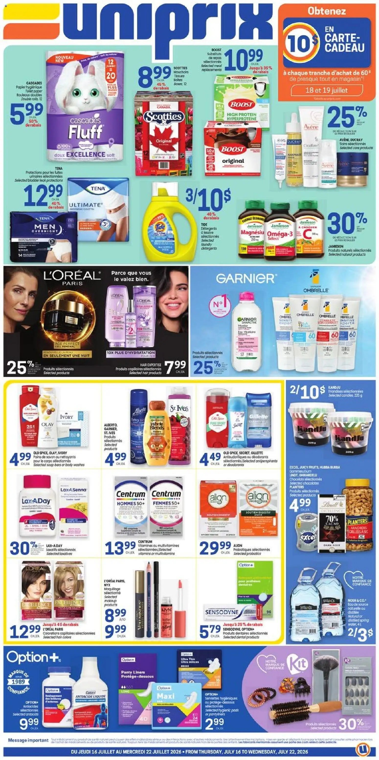 Uniprix weekly flyer / circulaire