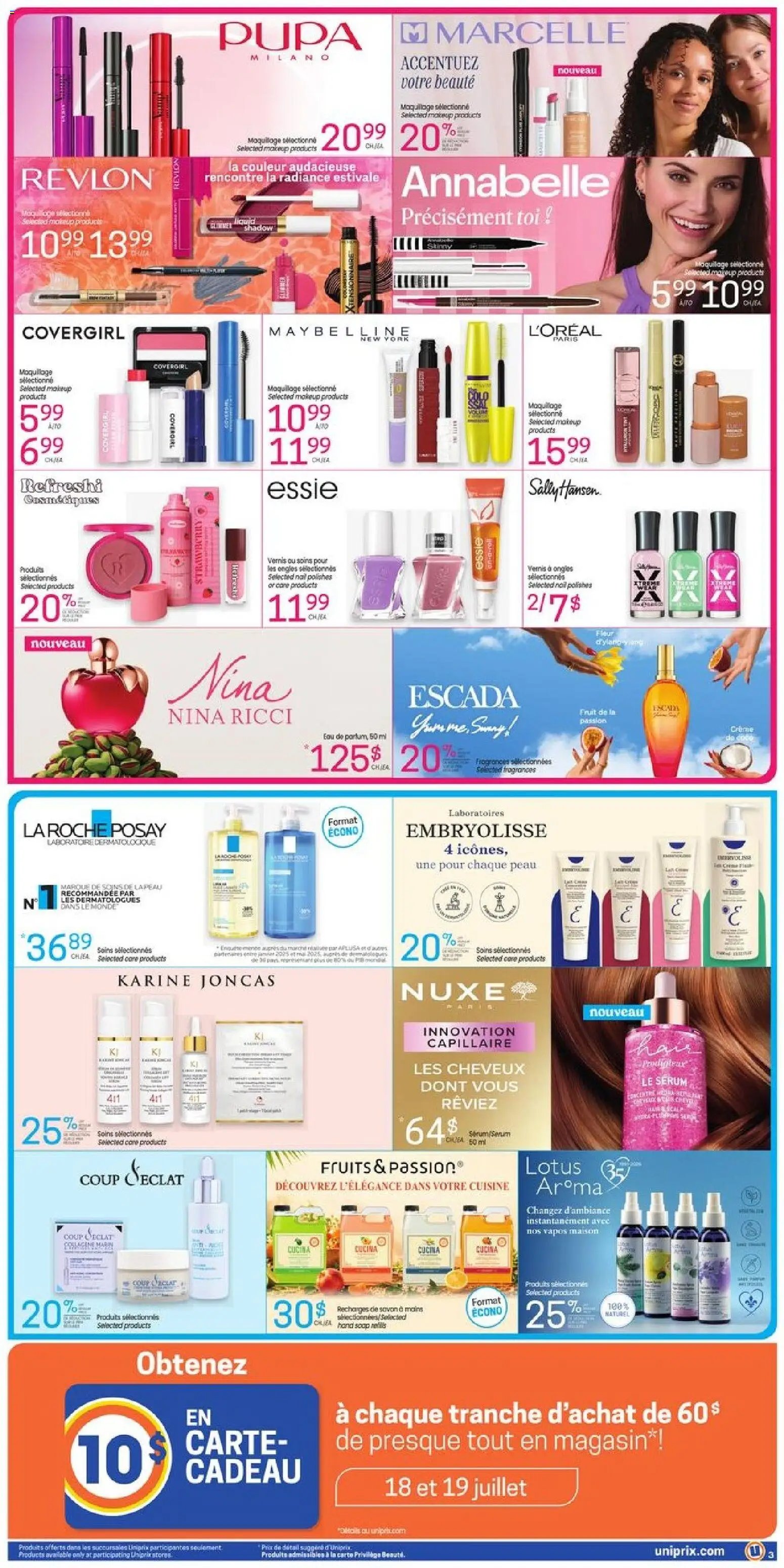 Uniprix weekly flyer / circulaire