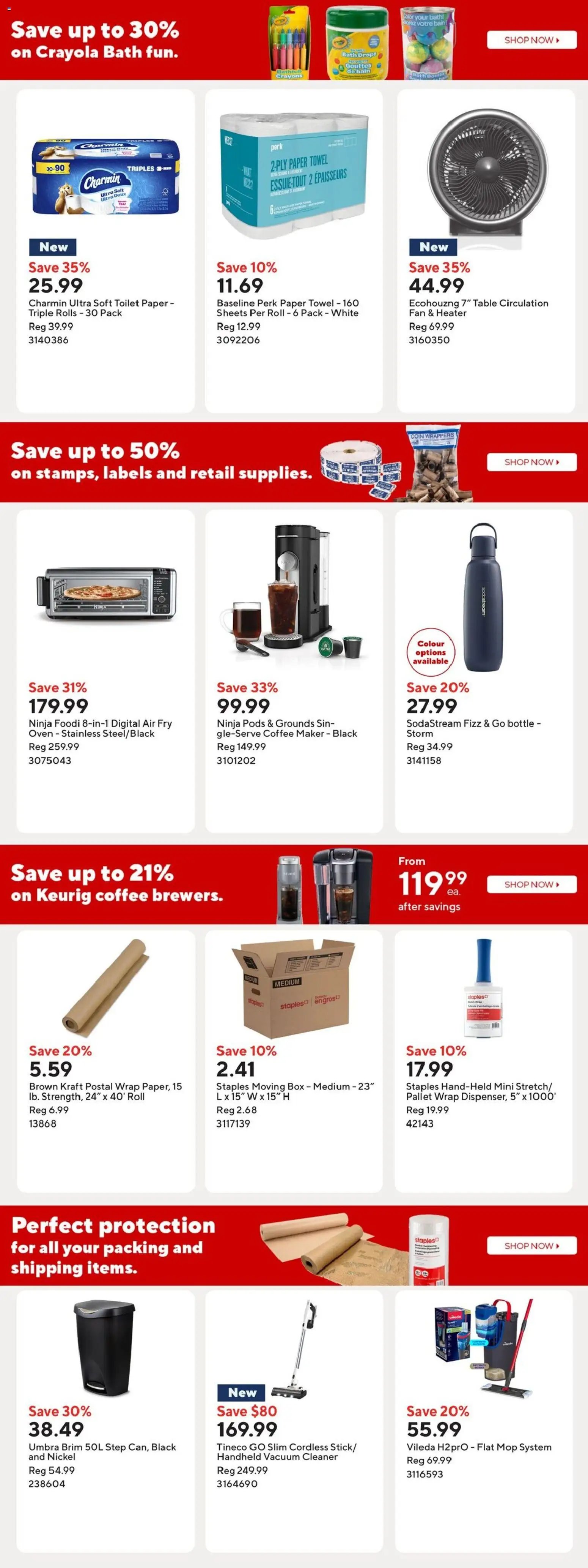 Staples weekly flyer / circulaire