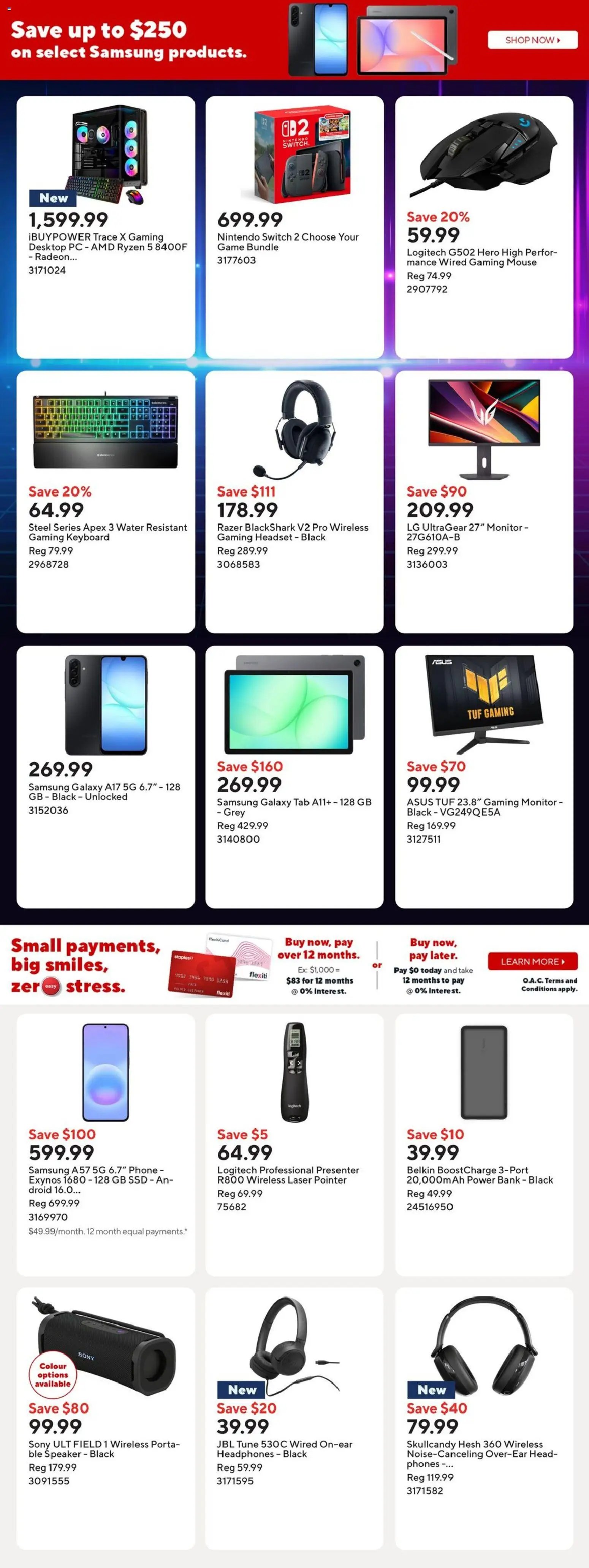 Staples weekly flyer / circulaire