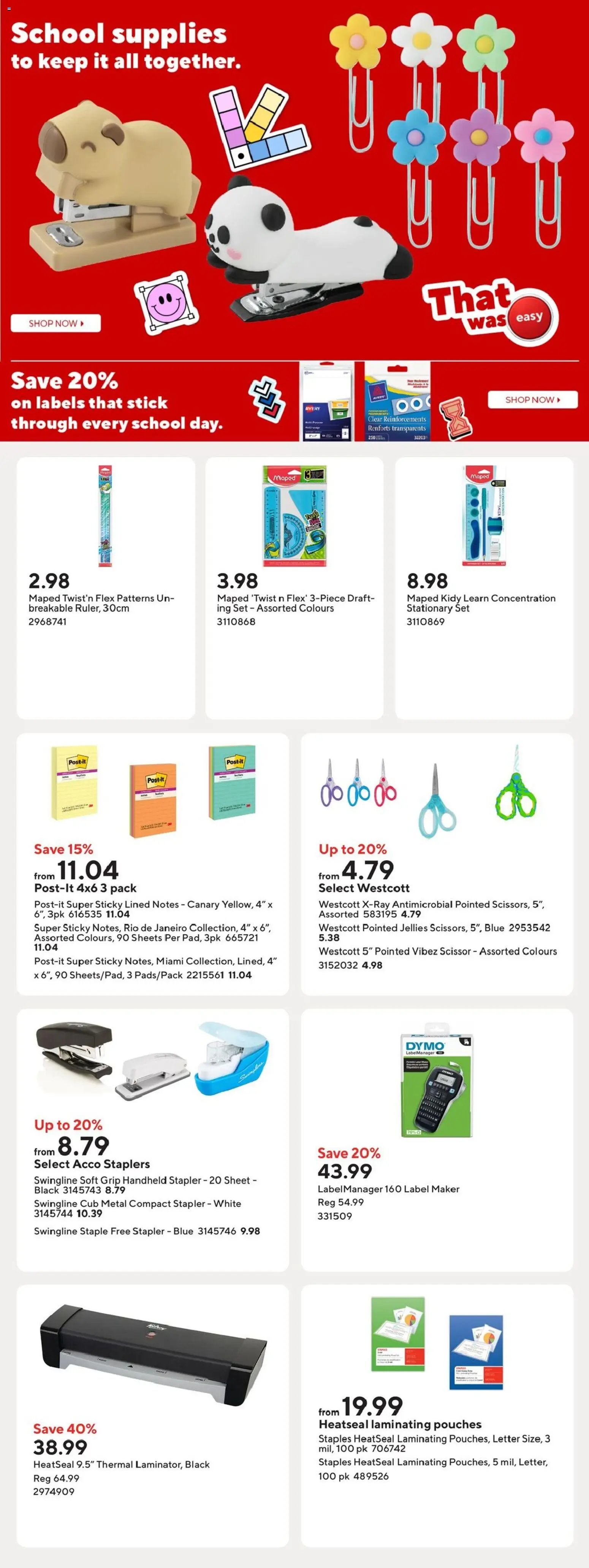 Staples weekly flyer / circulaire