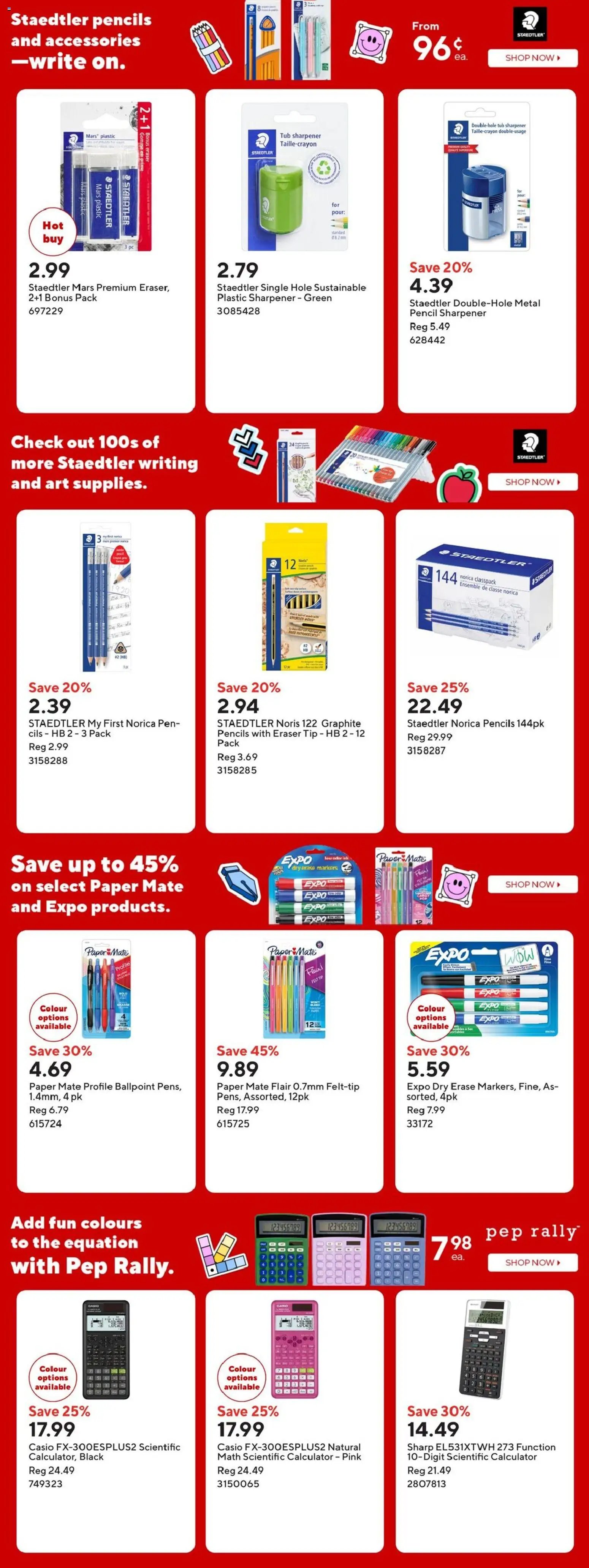 Staples weekly flyer / circulaire