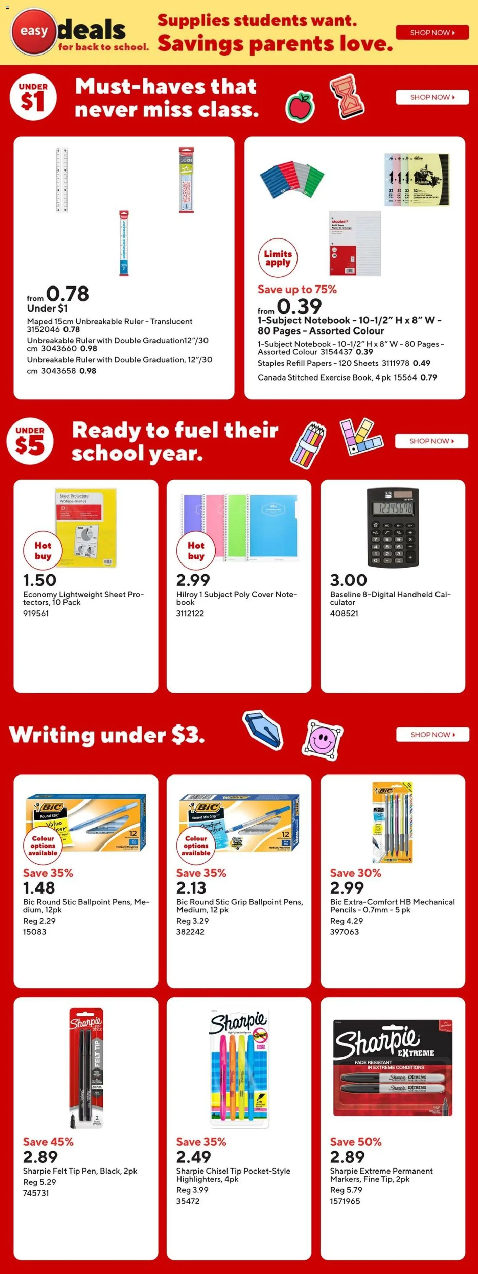 Staples weekly flyer / circulaire