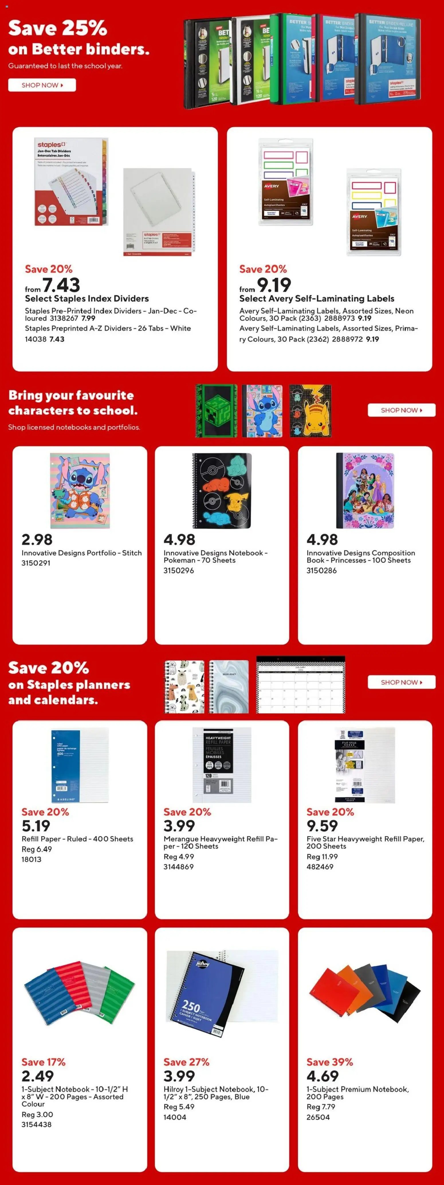 Staples weekly flyer / circulaire