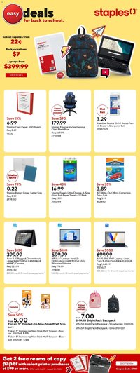 Staples weekly flyer / circulaire